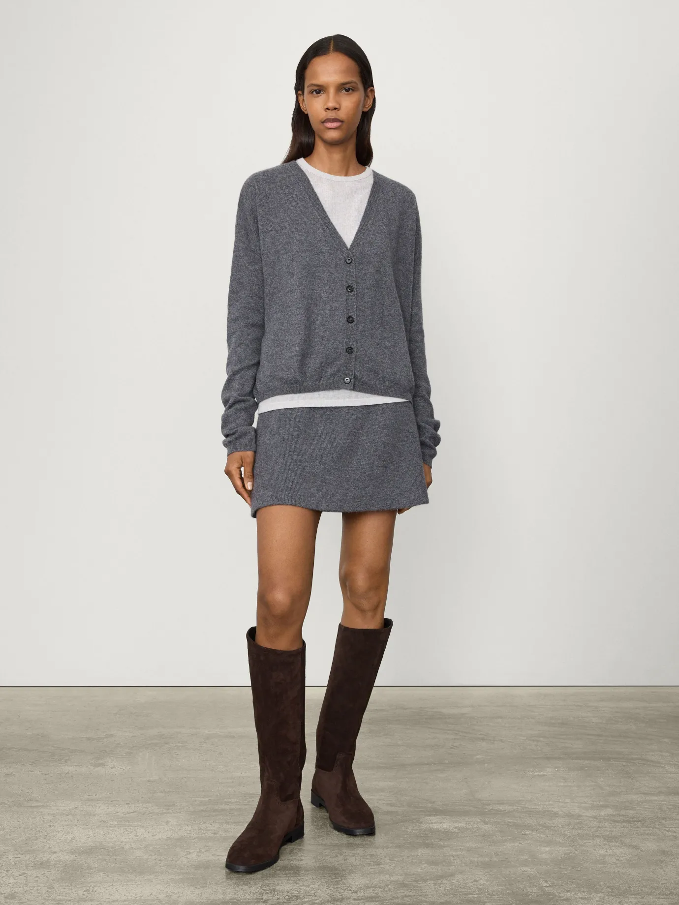 Hot LISA YANG The Abby Cardigan Graphite