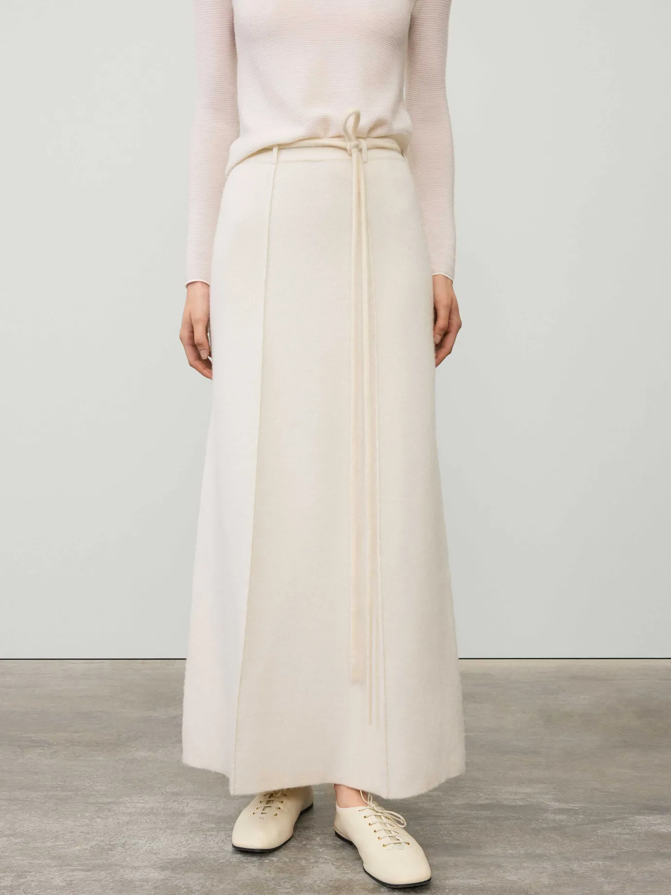 Flash Sale LISA YANG The Ameline Skirt Cream