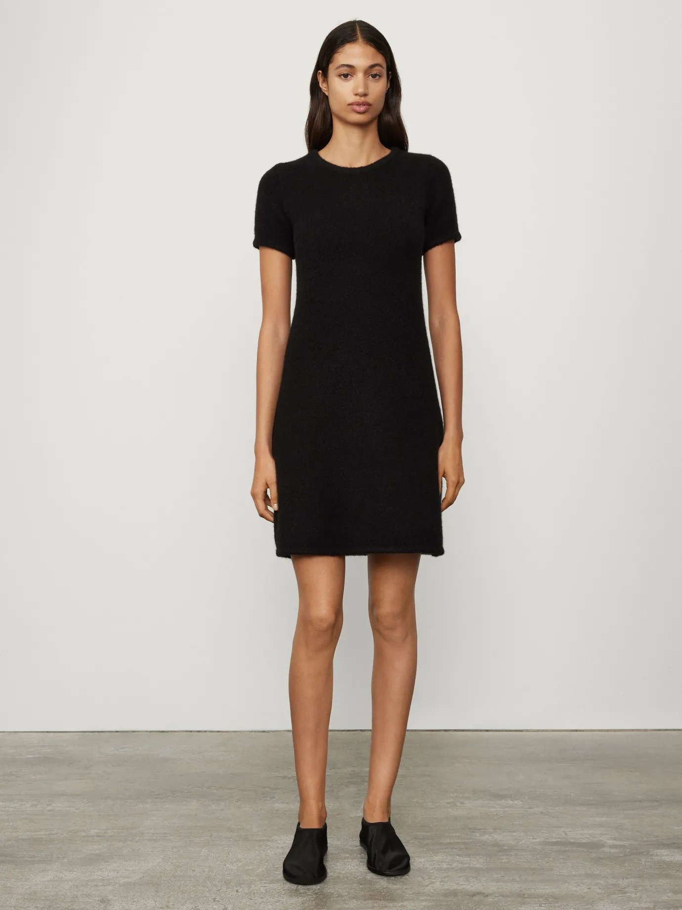 Clearance LISA YANG The Aniya Dress BlackBouclé