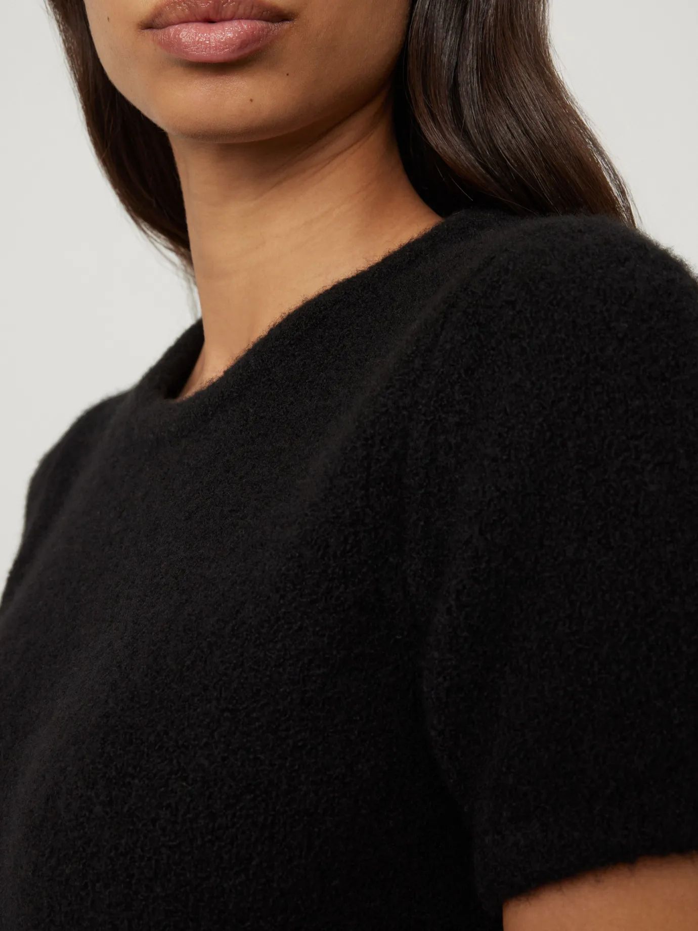 Clearance LISA YANG The Aniya Dress BlackBouclé