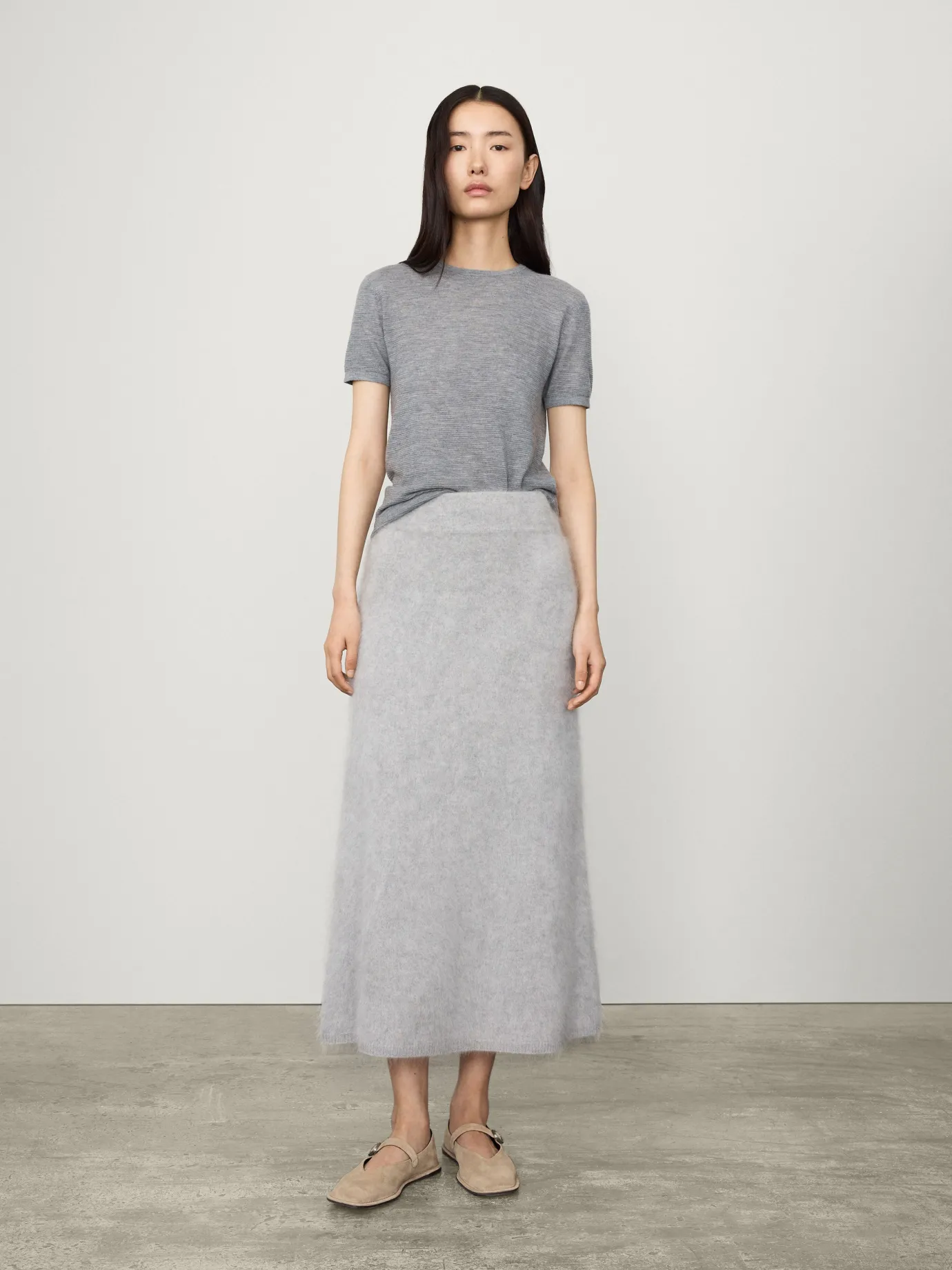 Fashion LISA YANG The Asta Skirt CloudyBrushed