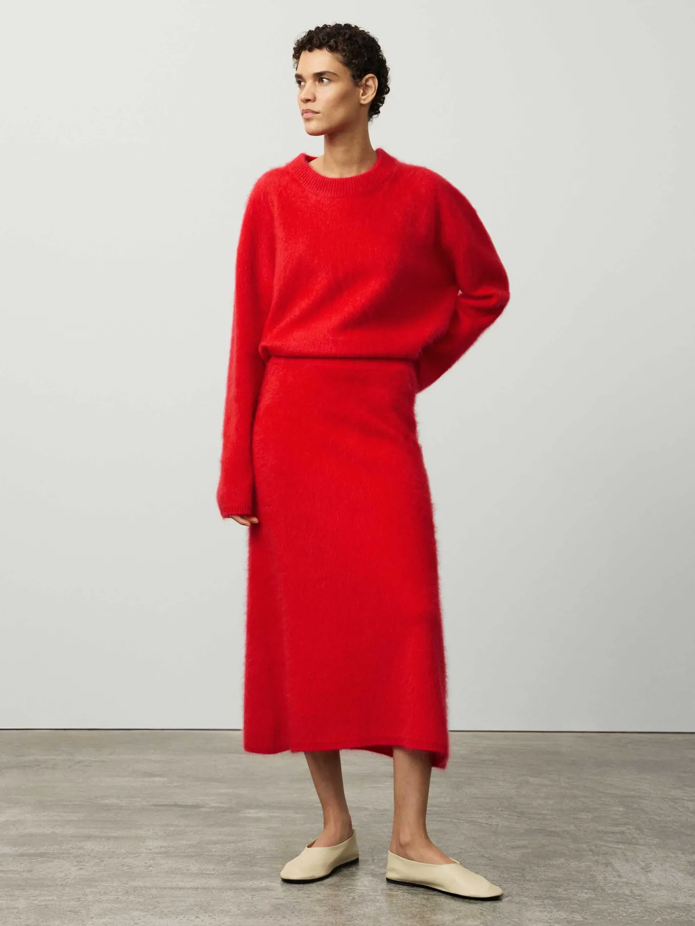Flash Sale LISA YANG The Asta Skirt RedBrushed