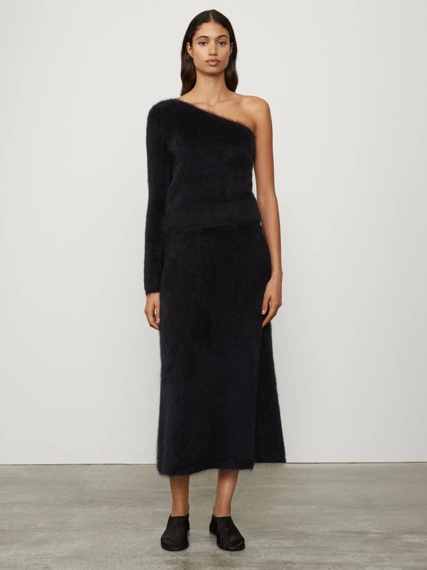 Fashion LISA YANG The Asta Skirt BlackBrushed