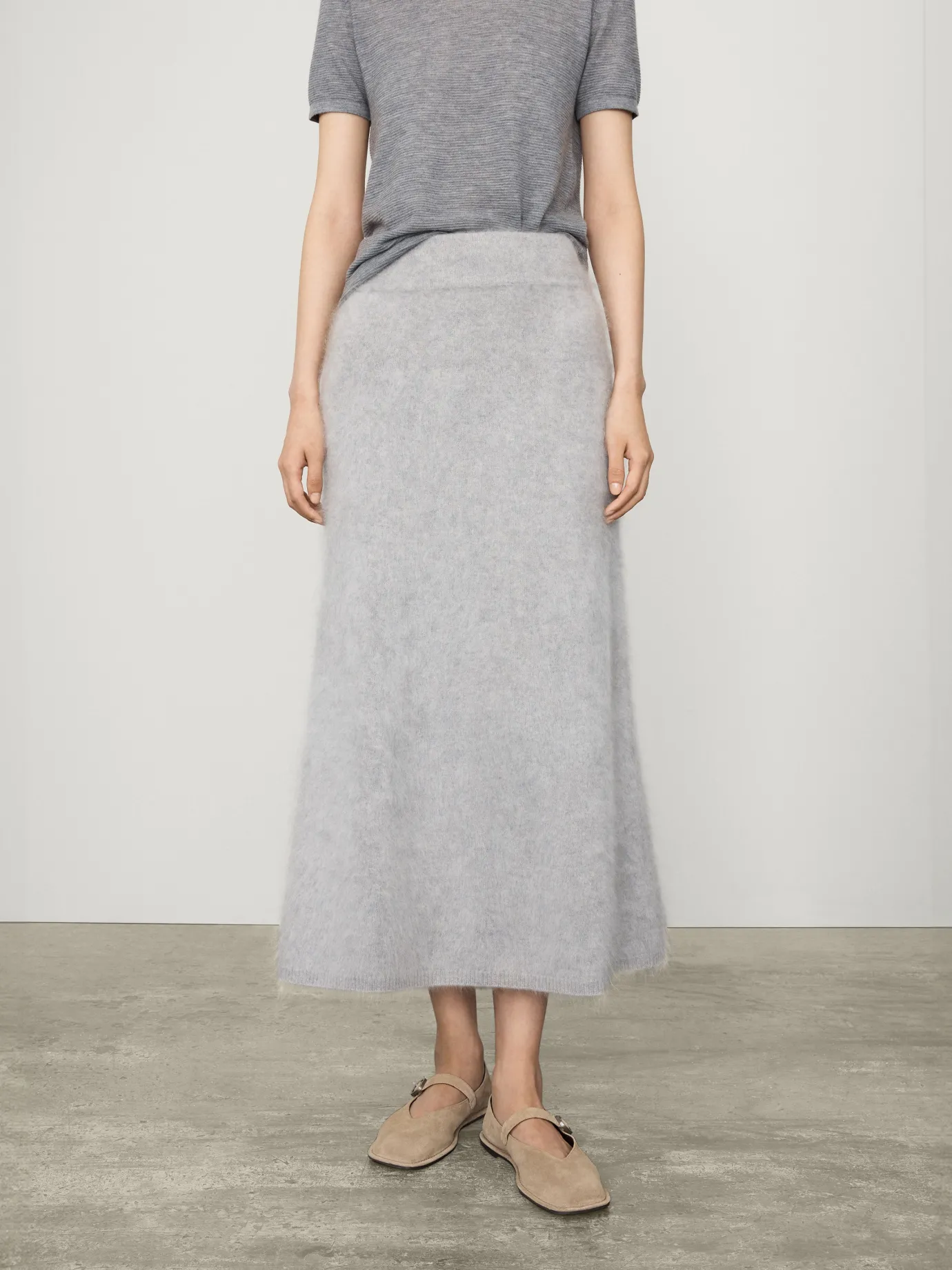 Fashion LISA YANG The Asta Skirt CloudyBrushed
