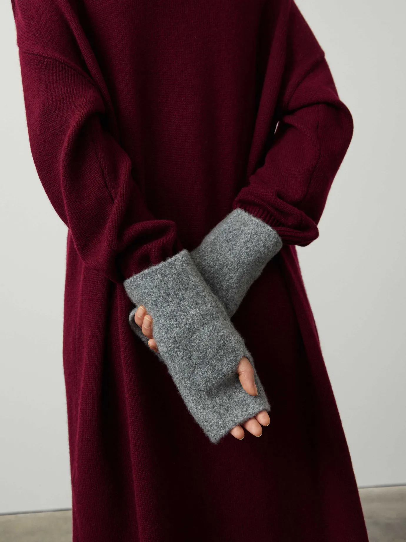 Best LISA YANG The Bouclé Arm Warmers SpeckledGraphiteBouclé
