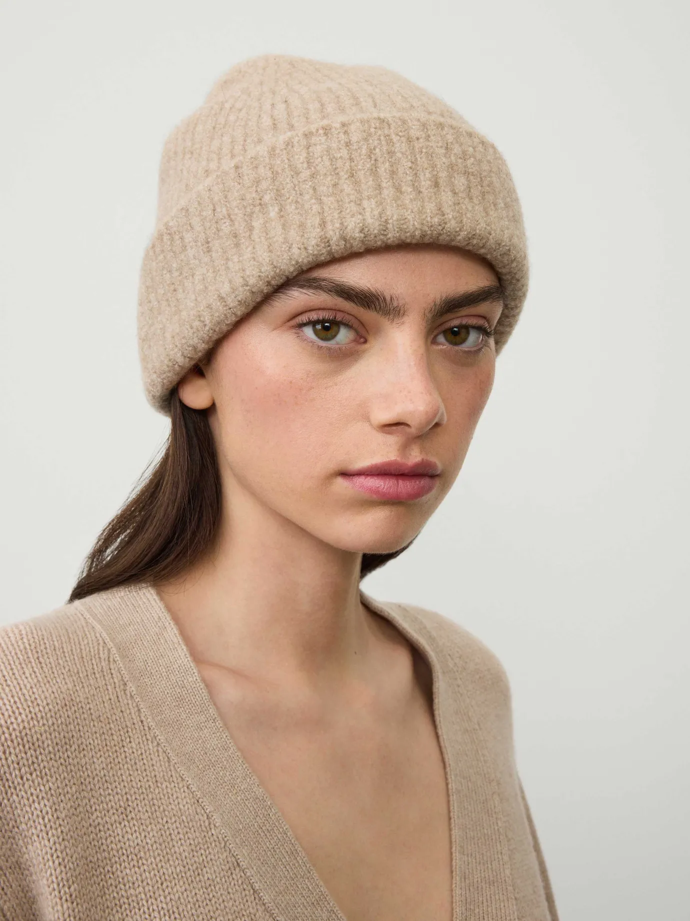 Sale LISA YANG The Bouclé Beanie SpeckledSandBouclé