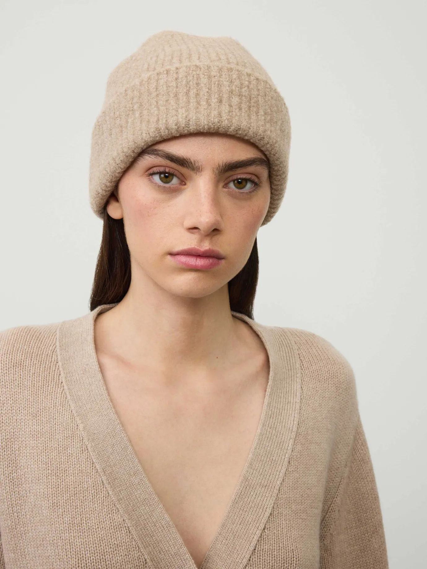 Sale LISA YANG The Bouclé Beanie SpeckledSandBouclé