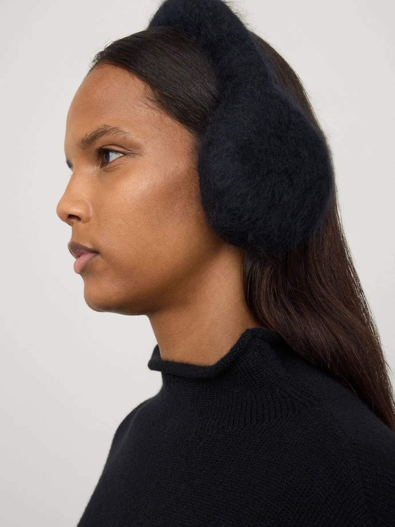 Best Sale LISA YANG The Brushed Earmuffs BlackBrushed