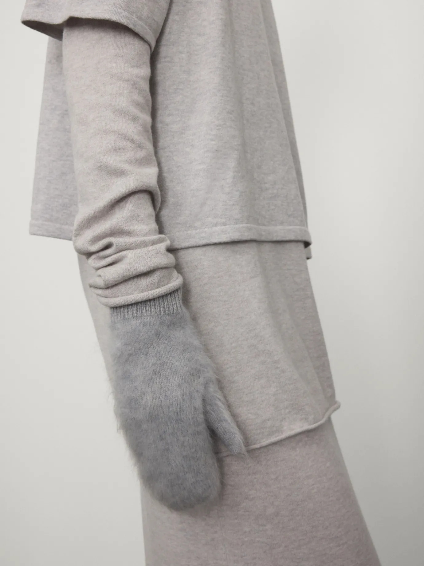 Outlet LISA YANG The Brushed Mittens CloudyBrushed