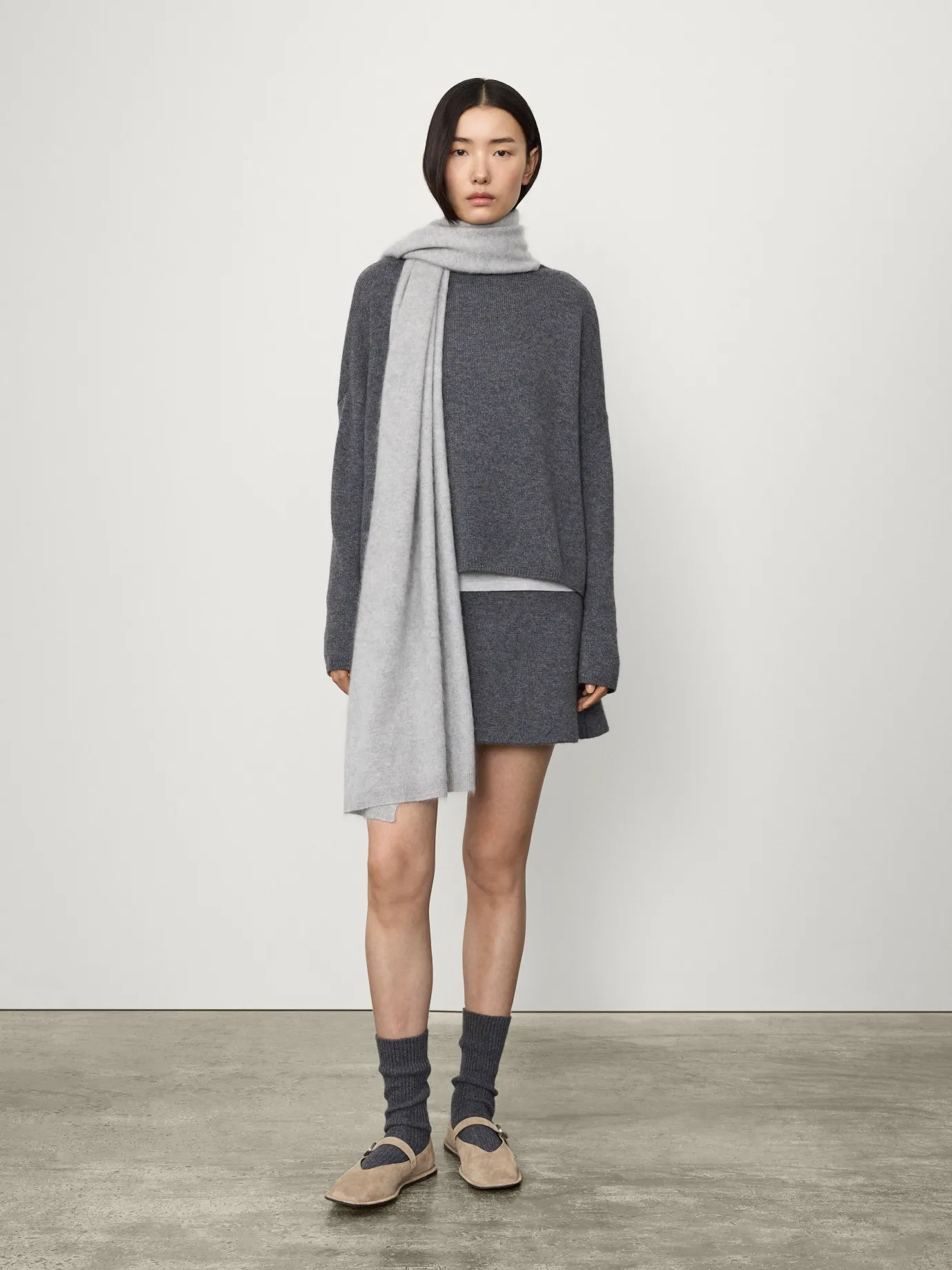 Flash Sale LISA YANG The Brushed Scarf CloudyBrushed