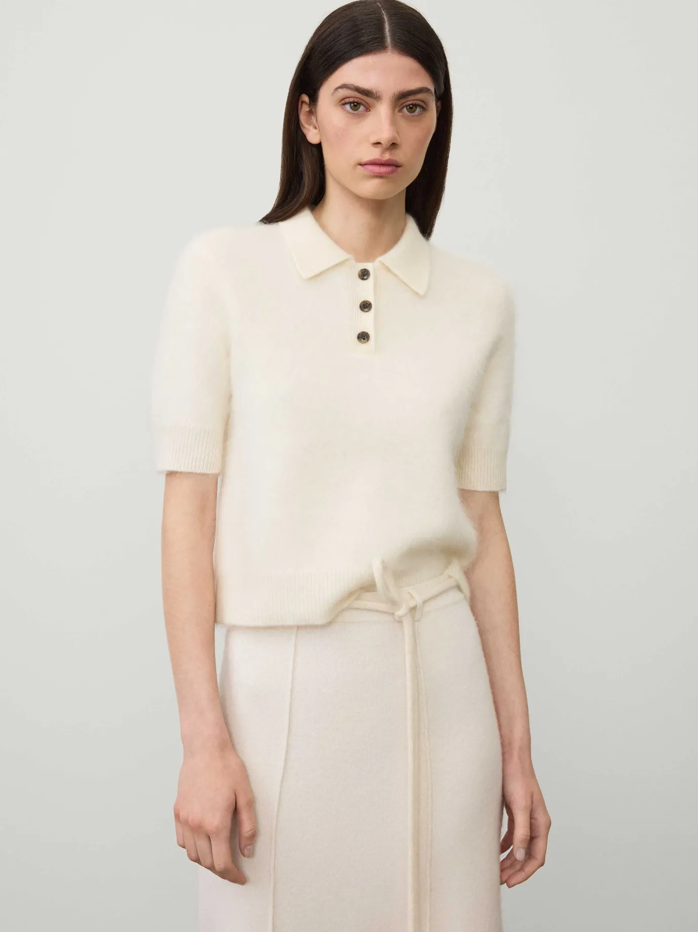 Store LISA YANG The Carolyn Top CreamBrushed