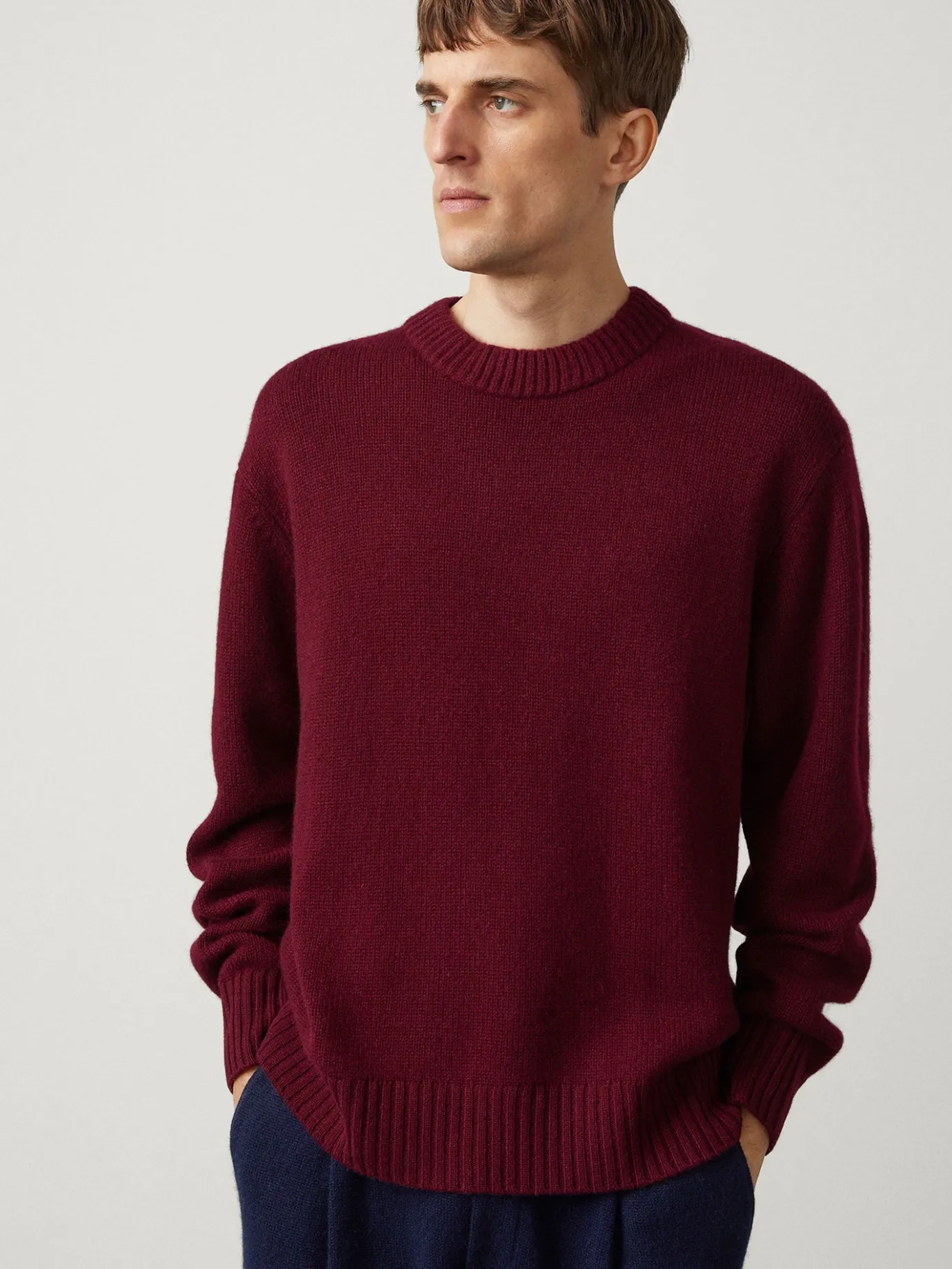 Shop LISA YANG The Clarence Sweater Cherry