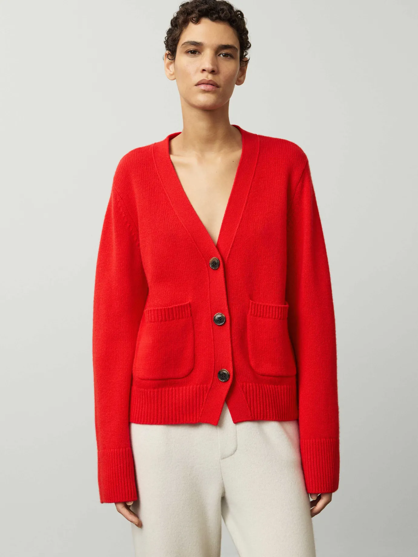 Clearance LISA YANG The Danni Cardigan PoppyRed