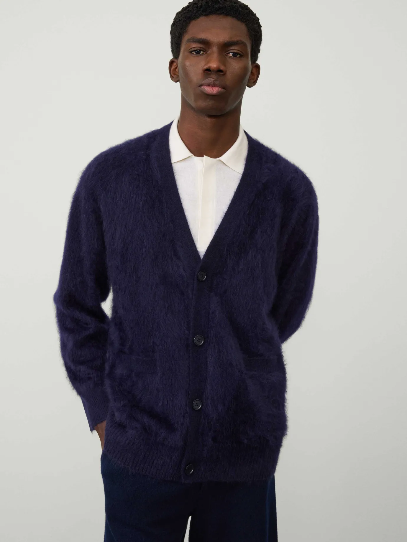 Best Sale LISA YANG The Devean Cardigan NavyBrushed