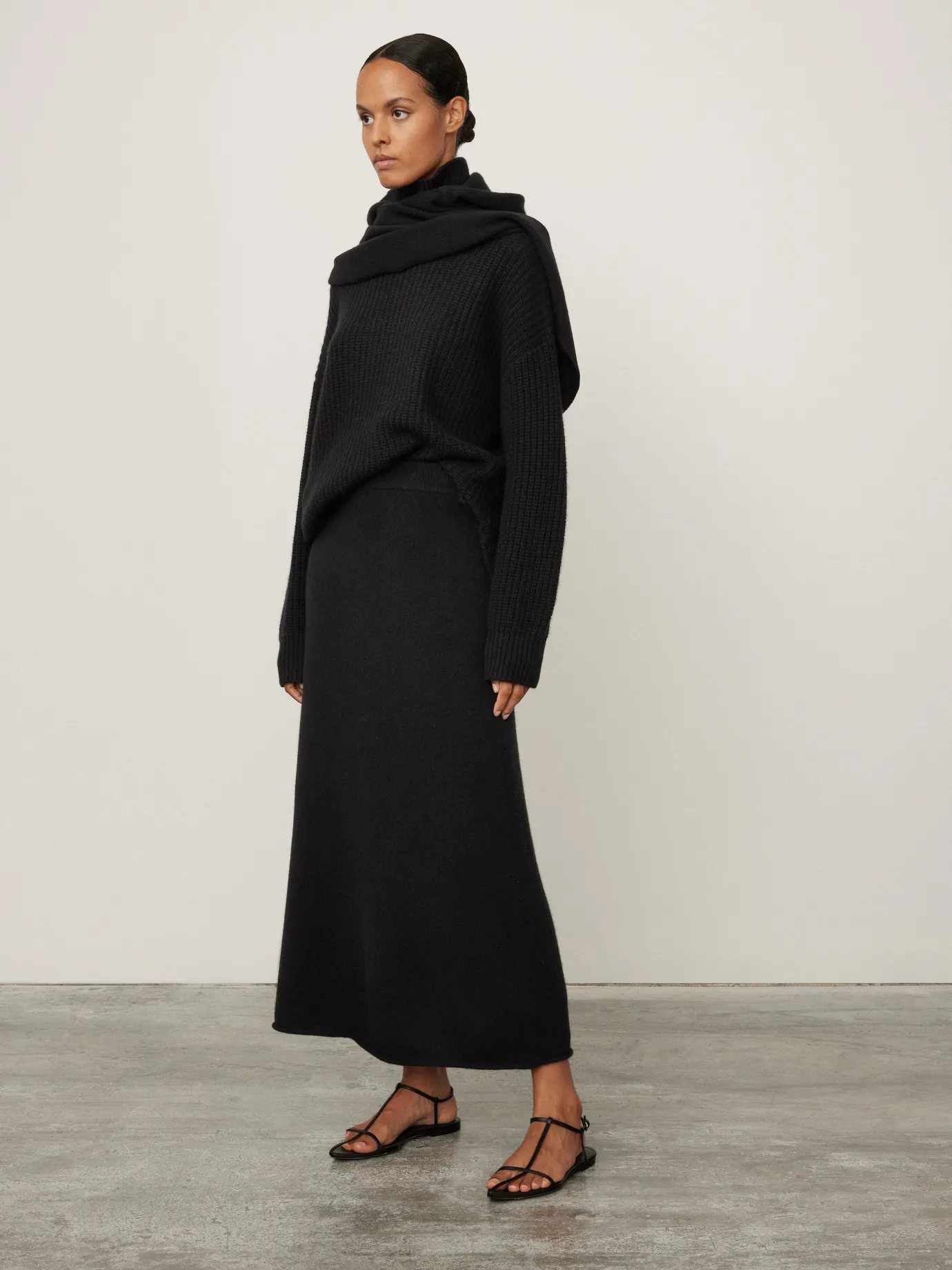 Shop LISA YANG The Elin Skirt Black