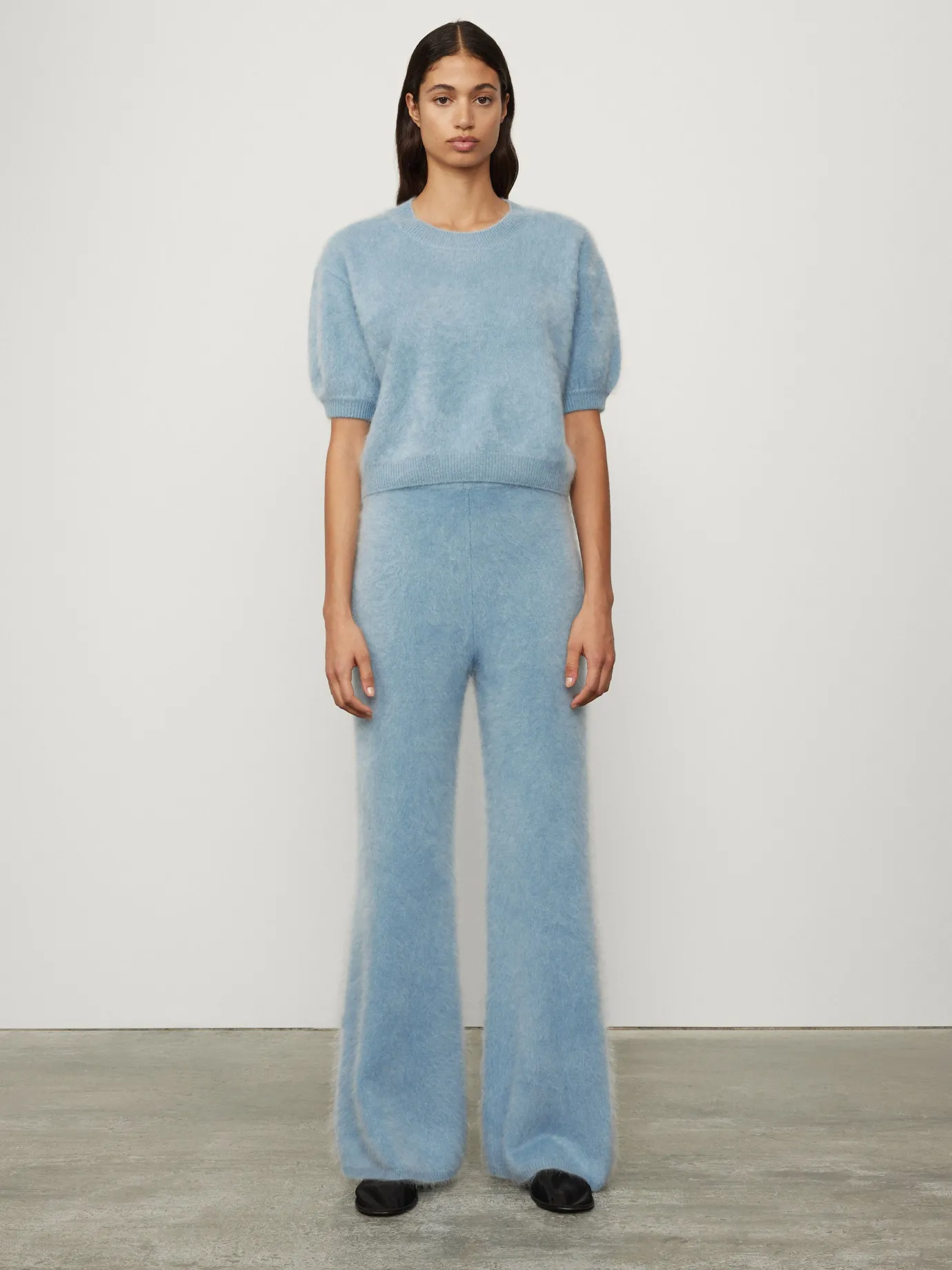 Cheap LISA YANG The Ellery Trousers PowderBlueBrushed