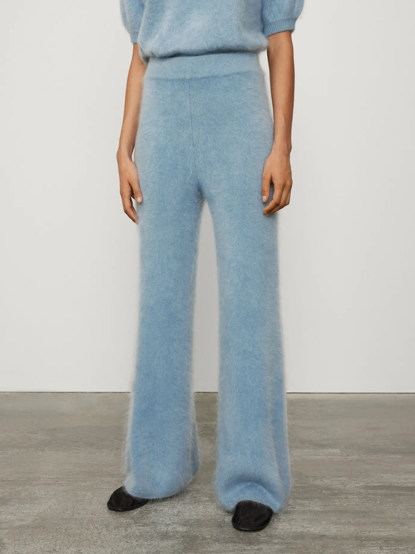 Cheap LISA YANG The Ellery Trousers PowderBlueBrushed