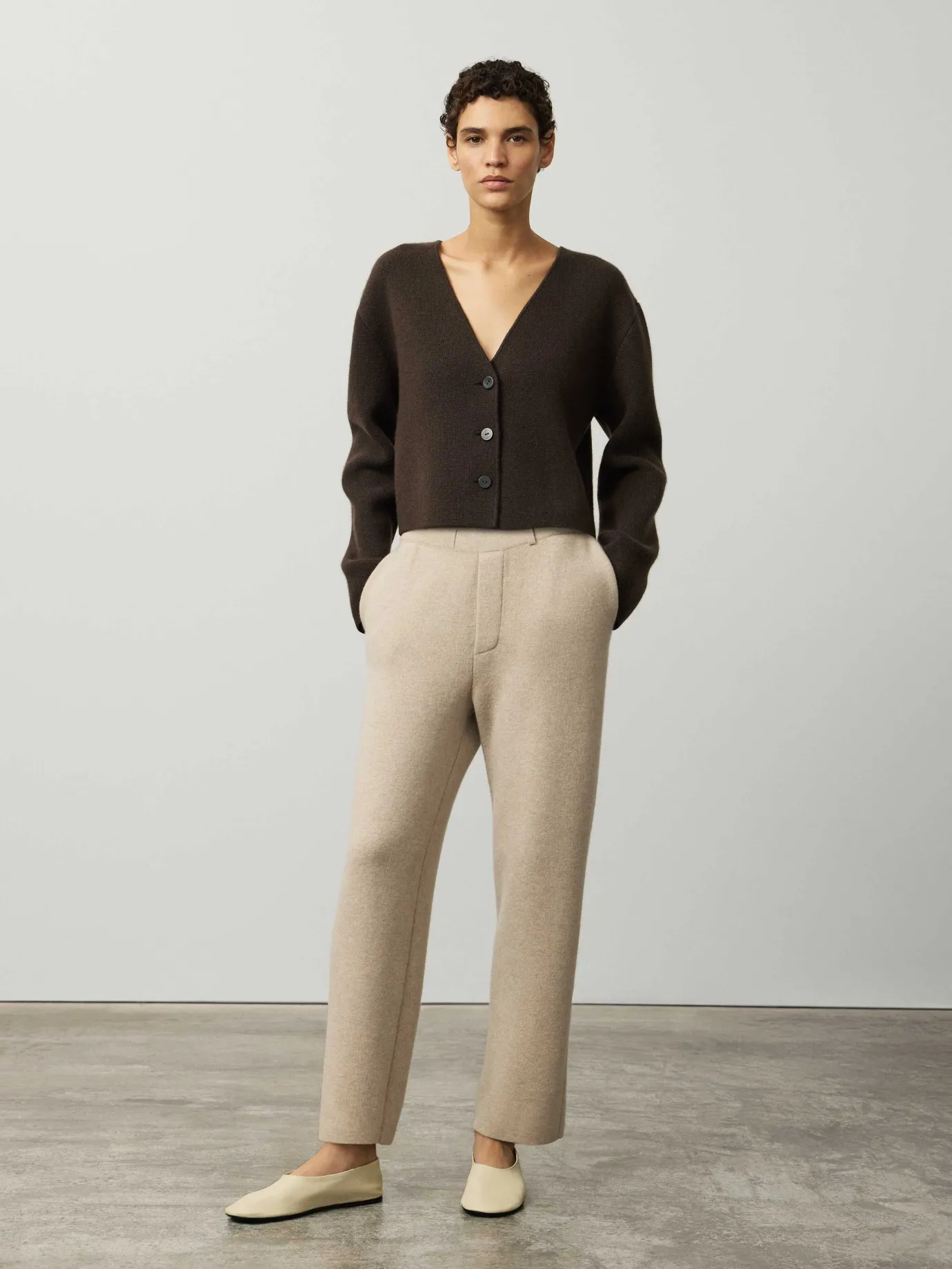 Discount LISA YANG The Giulietta Cardigan Jacket Wood