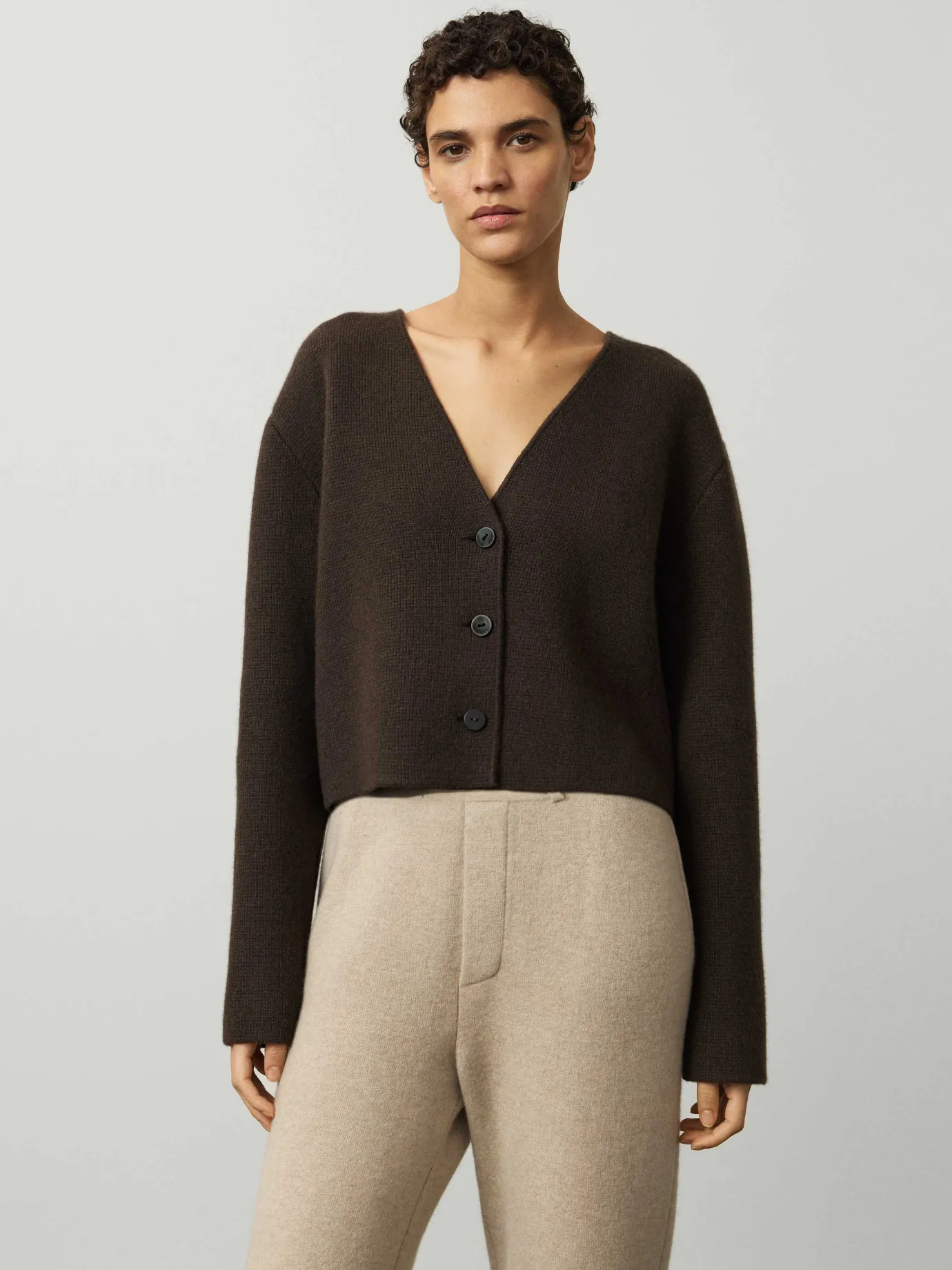 Discount LISA YANG The Giulietta Cardigan Jacket Wood