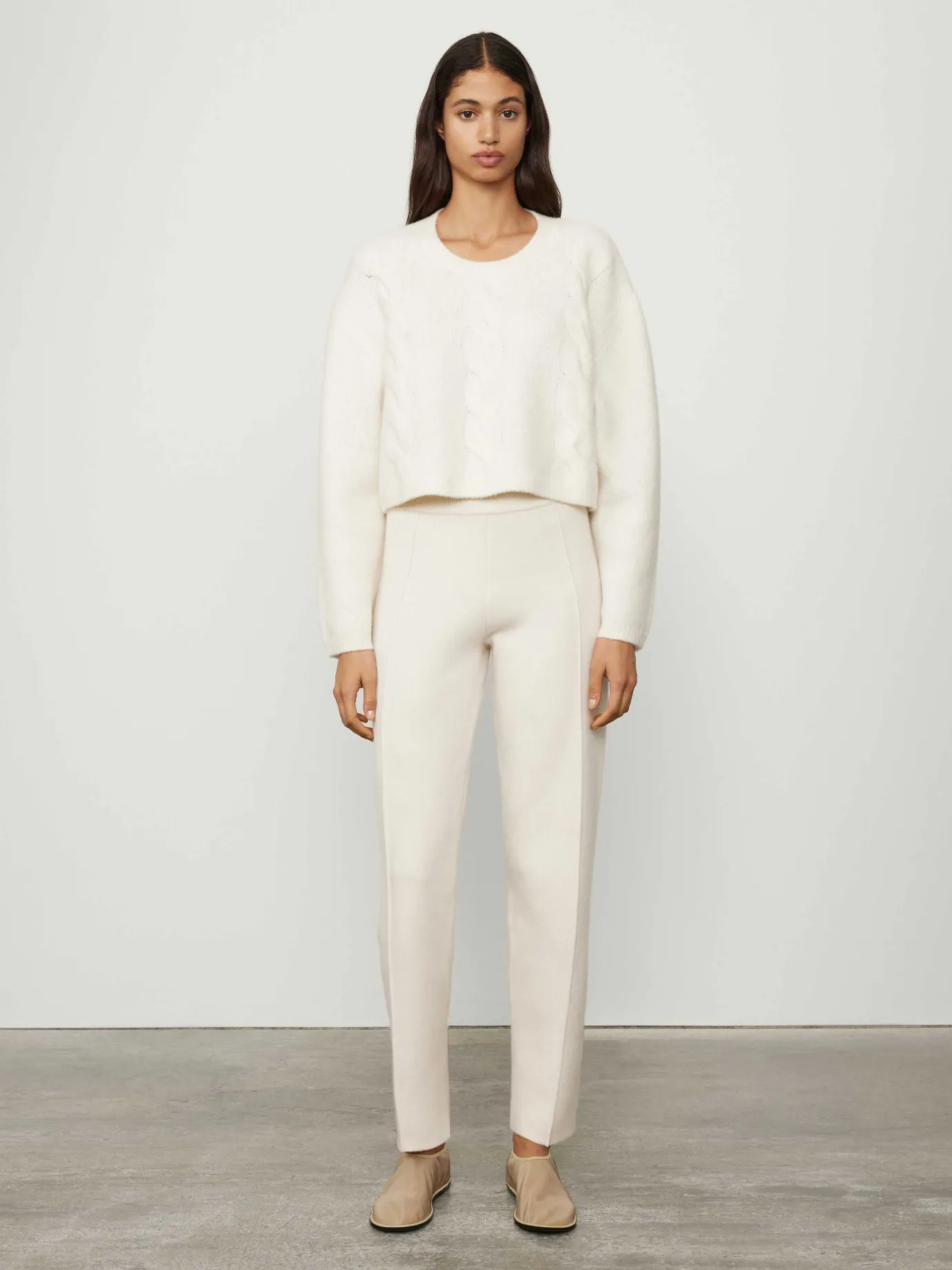Cheap LISA YANG The Hannah Sweater CreamBouclé