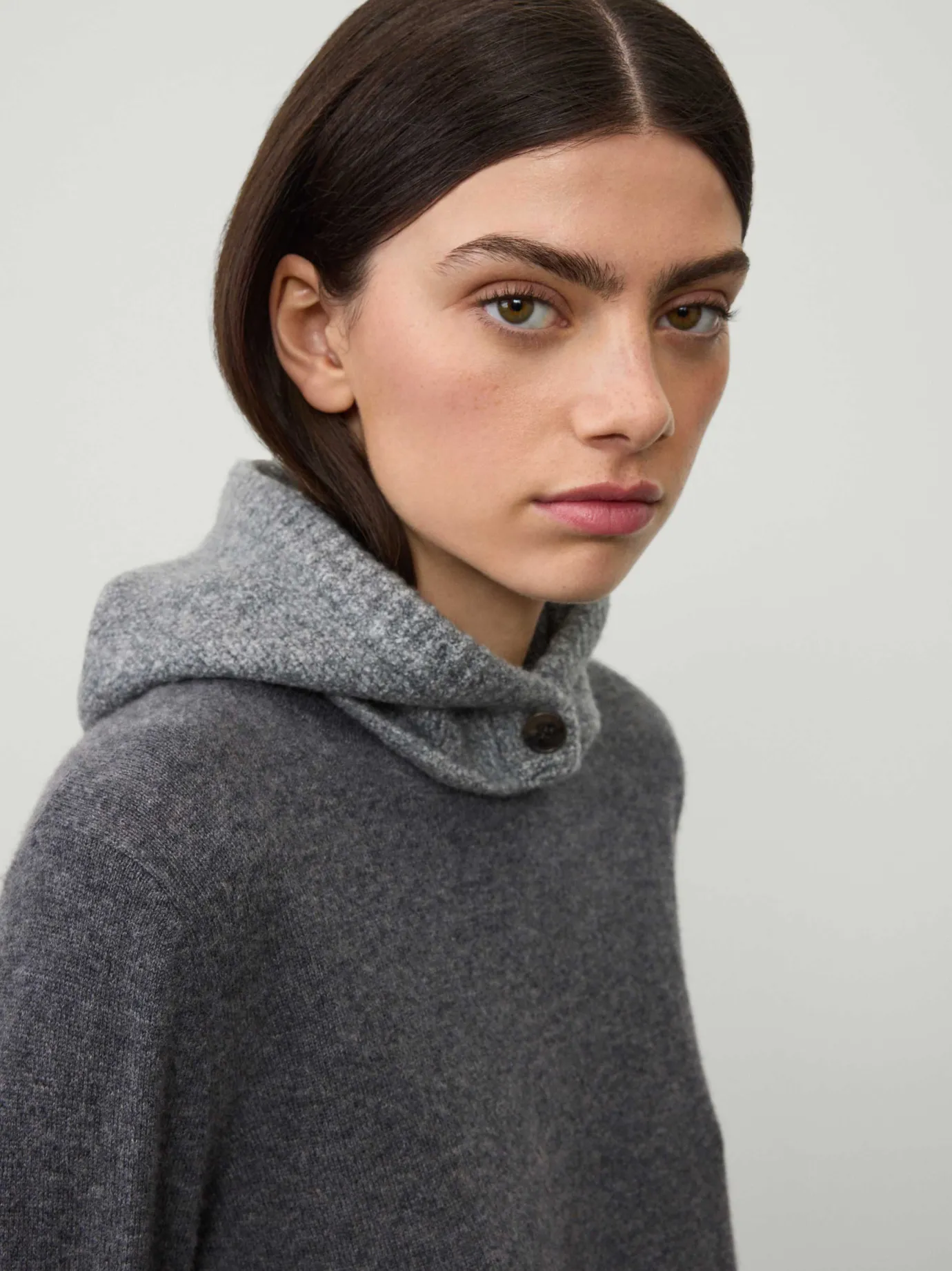 Cheap LISA YANG The Ilo Balaclava SpeckledGraphiteBouclé