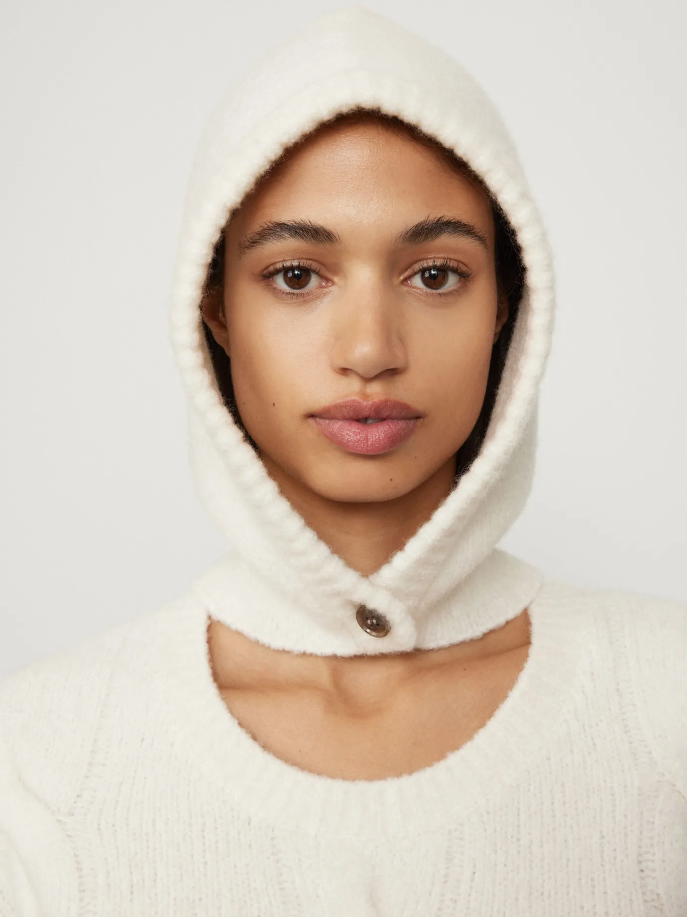 Outlet LISA YANG The Ilo Balaclava CreamBouclé