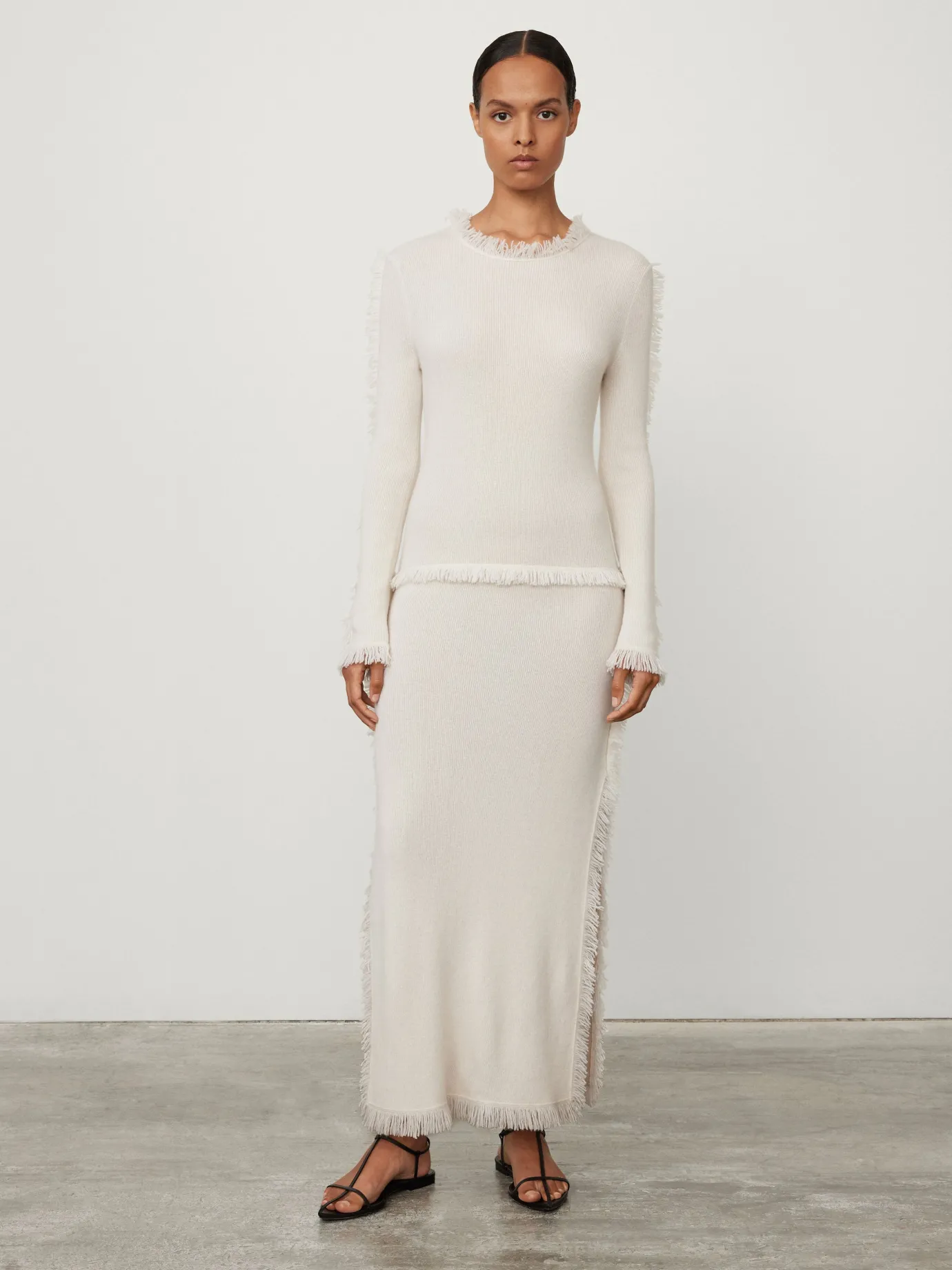 Best LISA YANG The Jordyn Dress Cream