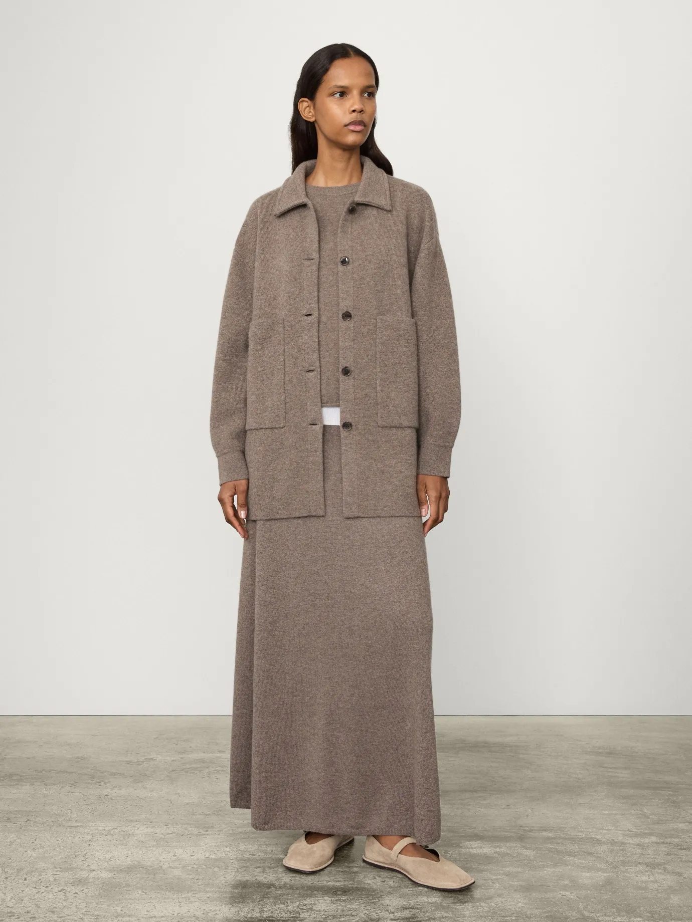 Hot LISA YANG The Julianne Cardigan Jacket Truffle