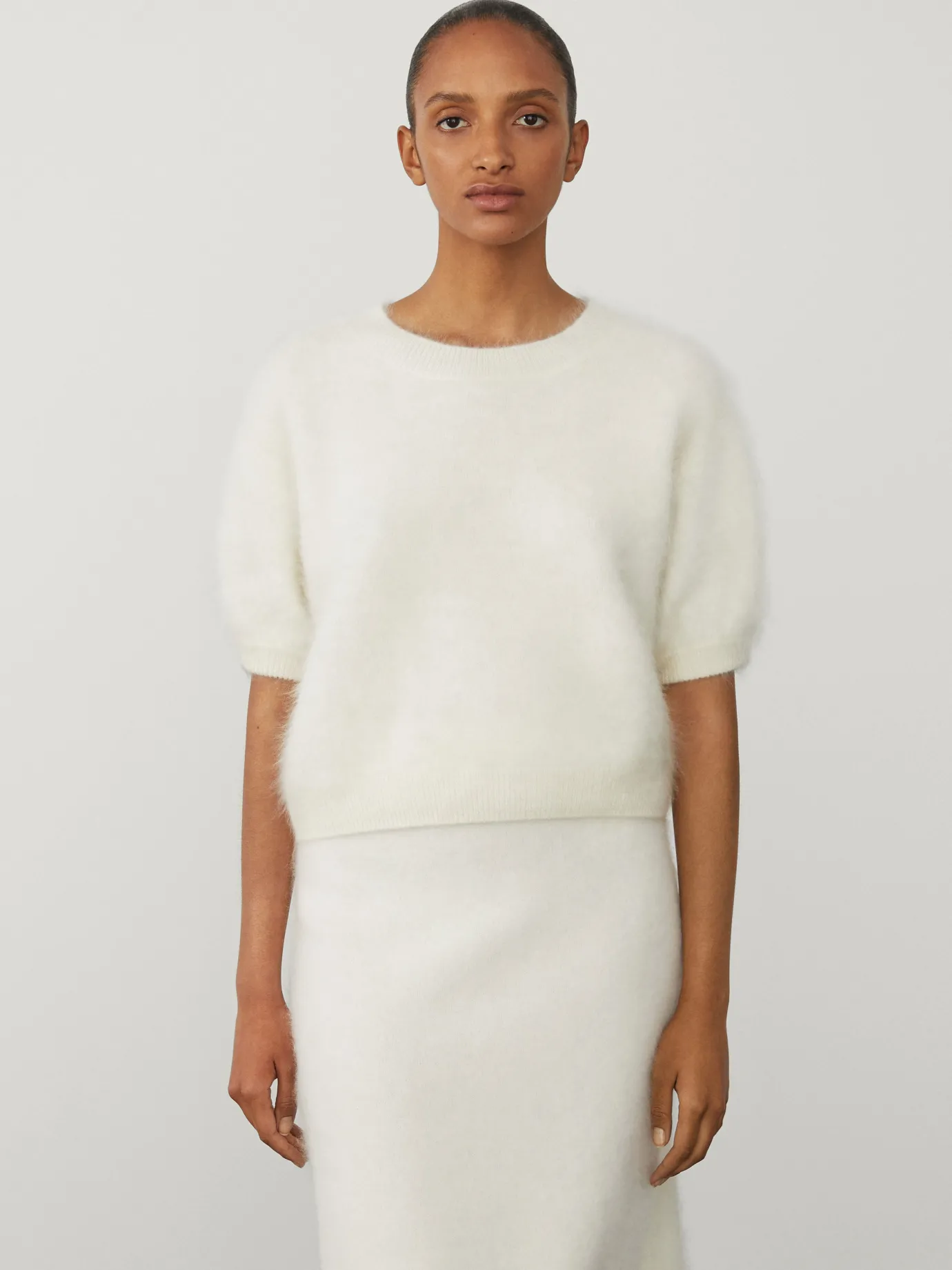 New LISA YANG The Juniper Sweater CreamBrushed