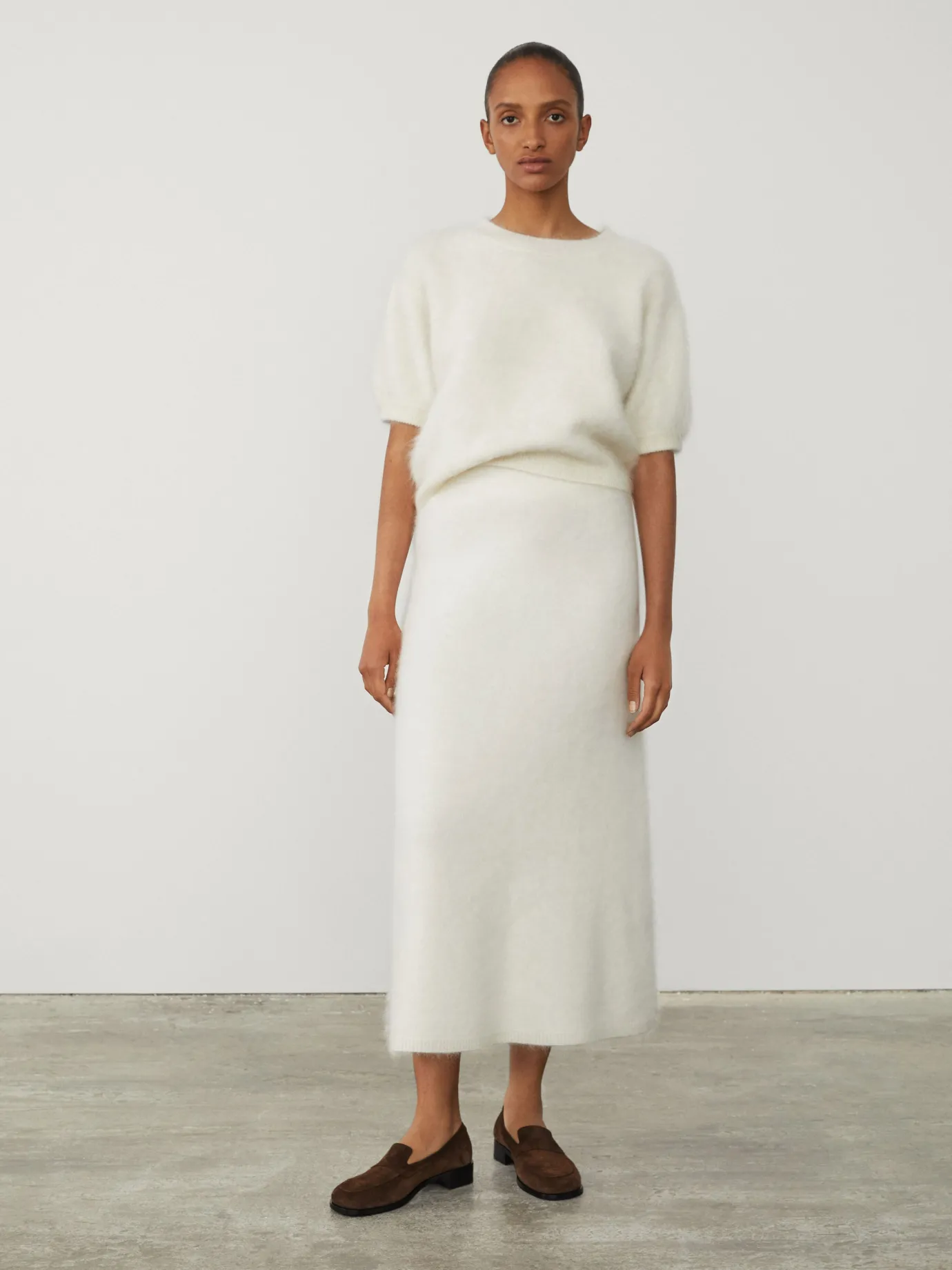 New LISA YANG The Juniper Sweater CreamBrushed