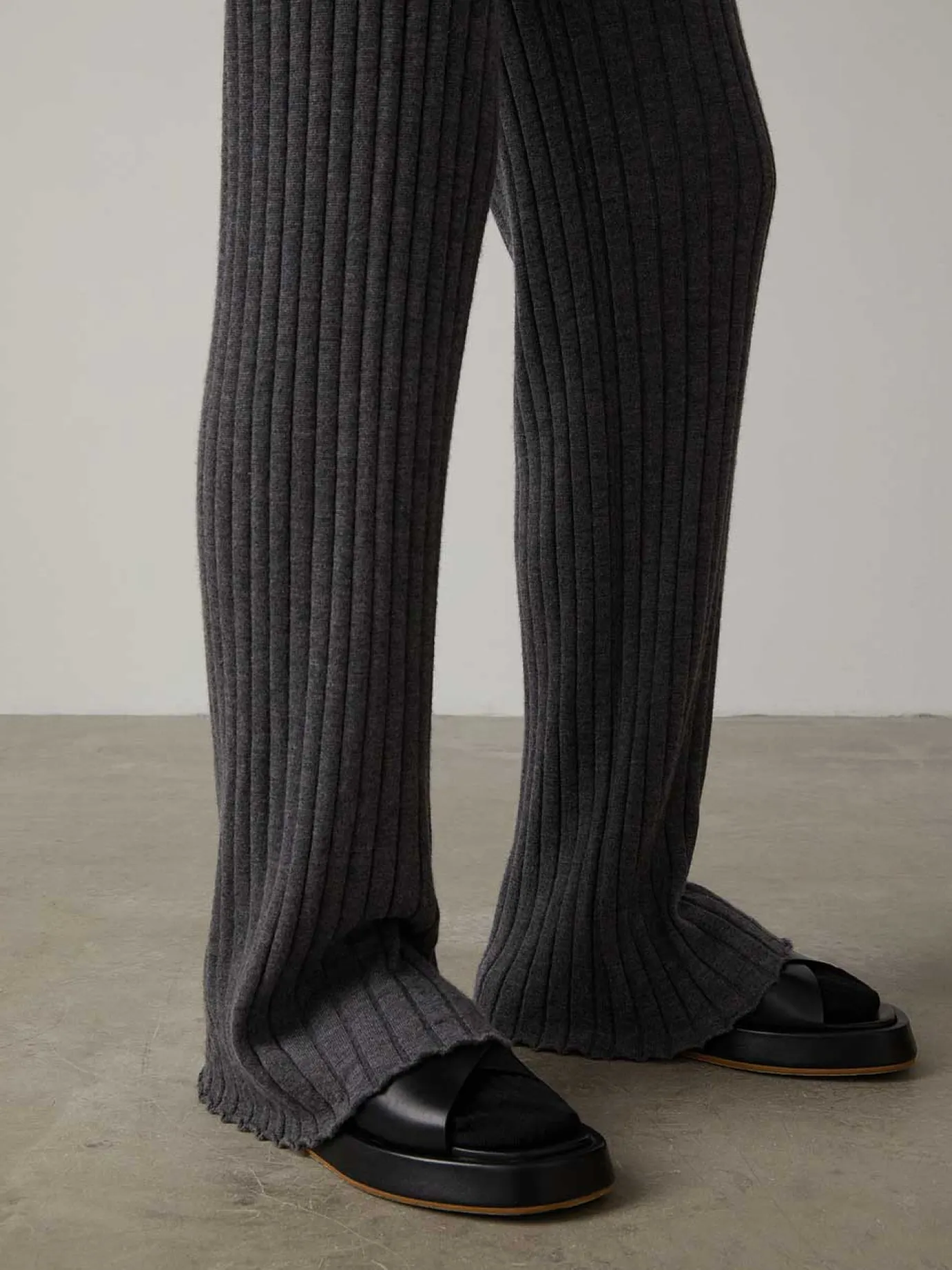Shop LISA YANG The Karen Trousers Graphite