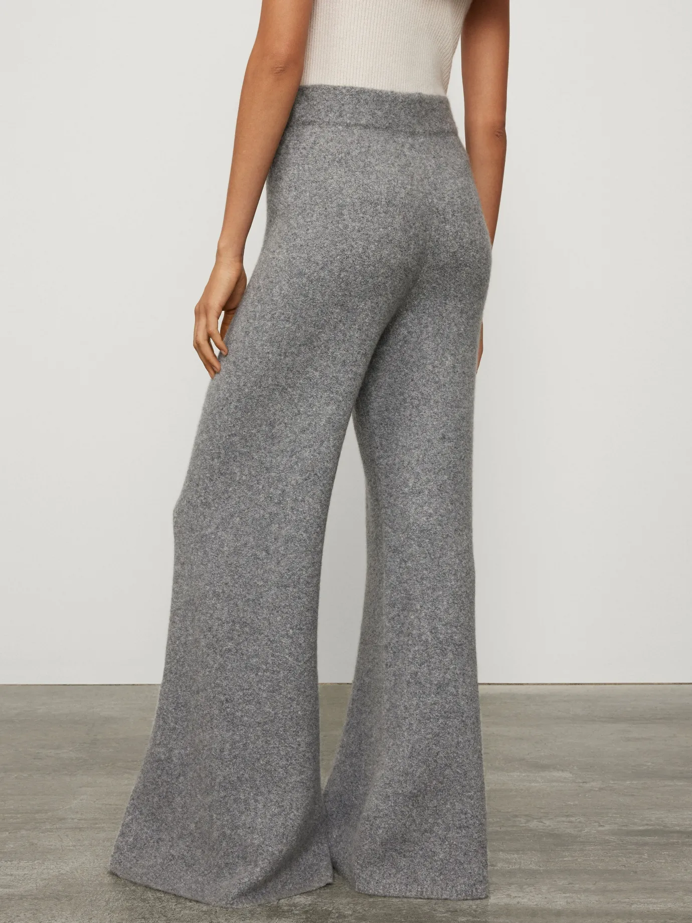 Store LISA YANG The Khloe Trousers SpeckledGraphiteBouclé