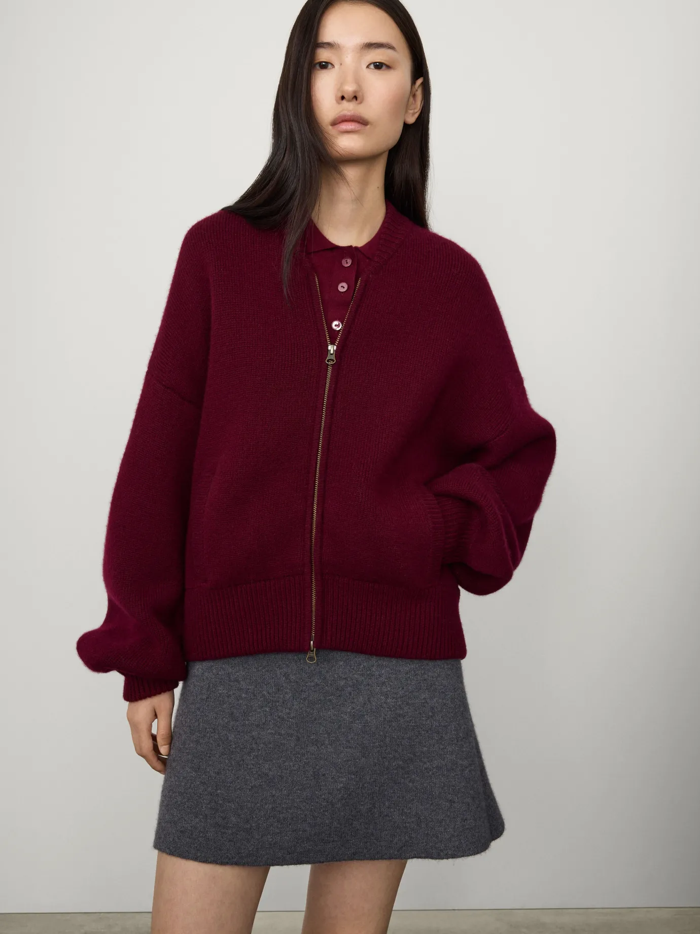 Best LISA YANG The Kirsti Cardigan Jacket DeepPlum