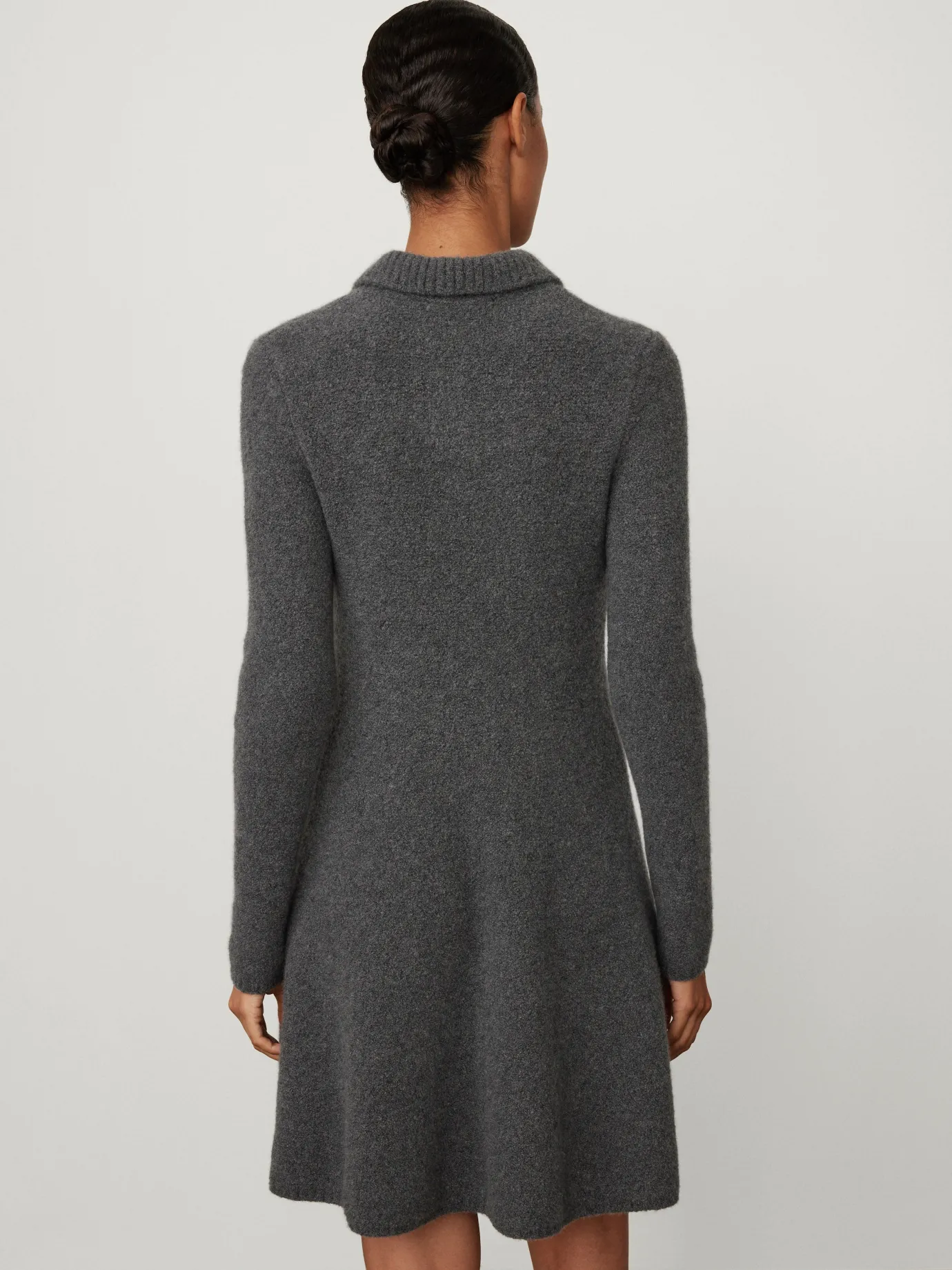 Online LISA YANG The Leah Dress GraphiteBouclé