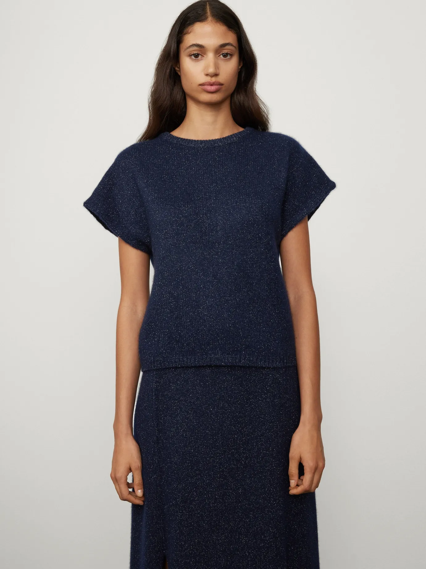 Hot LISA YANG The Lorena Top NavySparkle