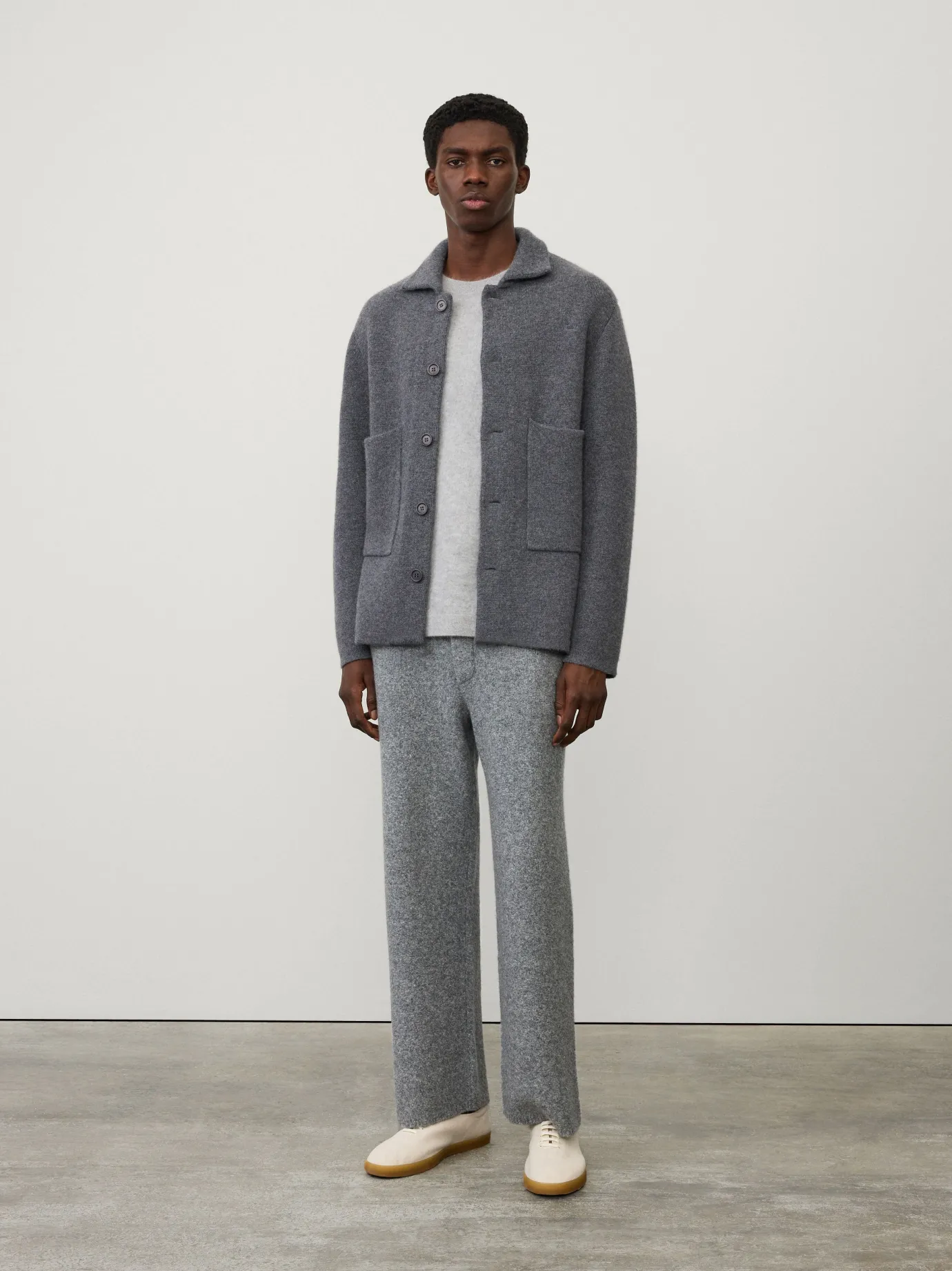 Online LISA YANG The Louis Cardigan Jacket Graphite