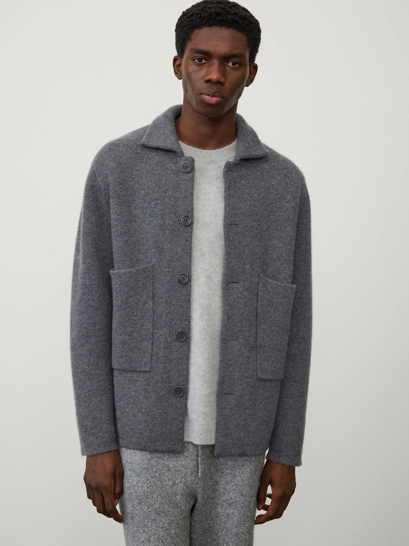 Online LISA YANG The Louis Cardigan Jacket Graphite