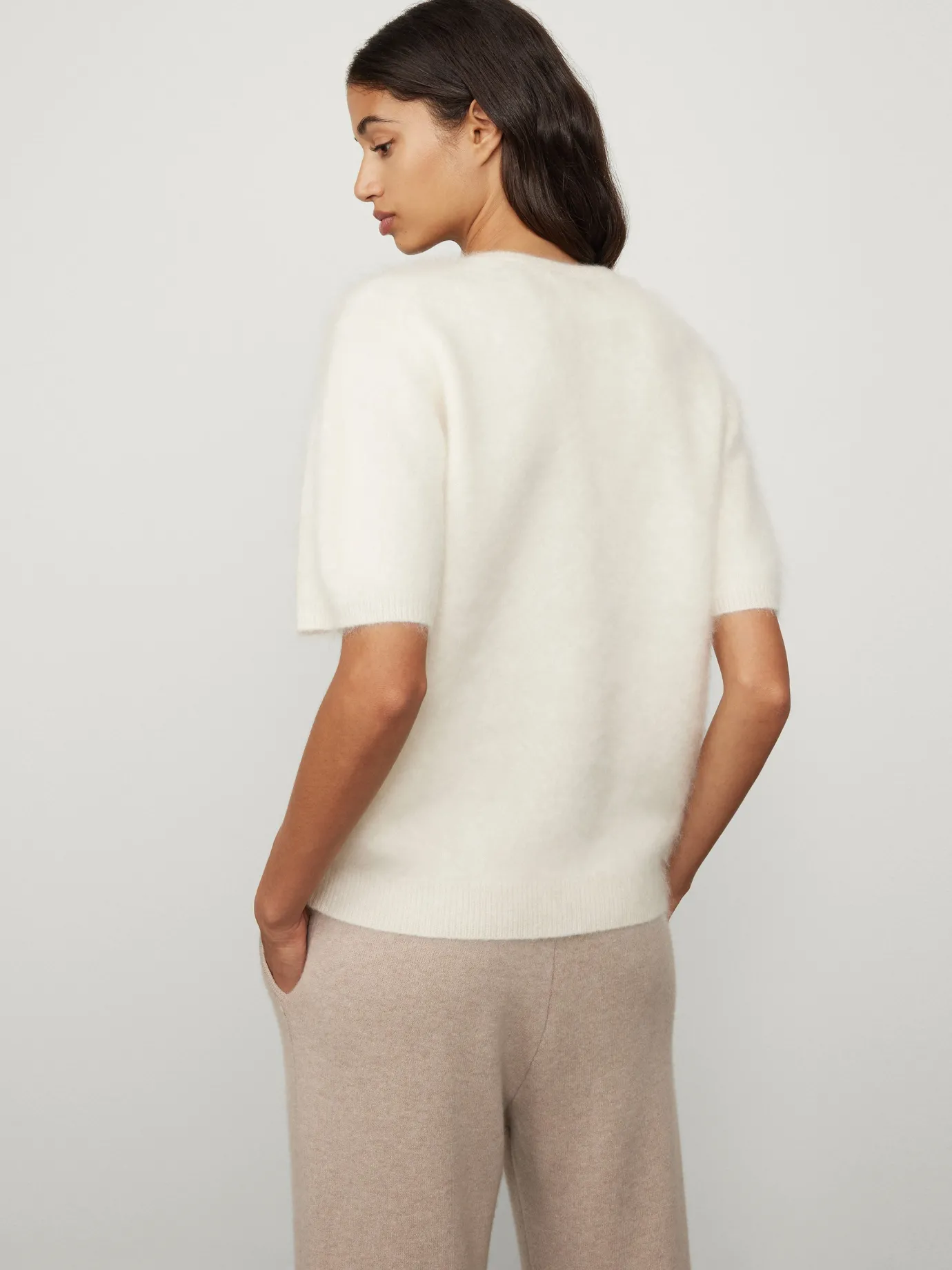 Cheap LISA YANG The Lovisa T-shirt CreamBrushed