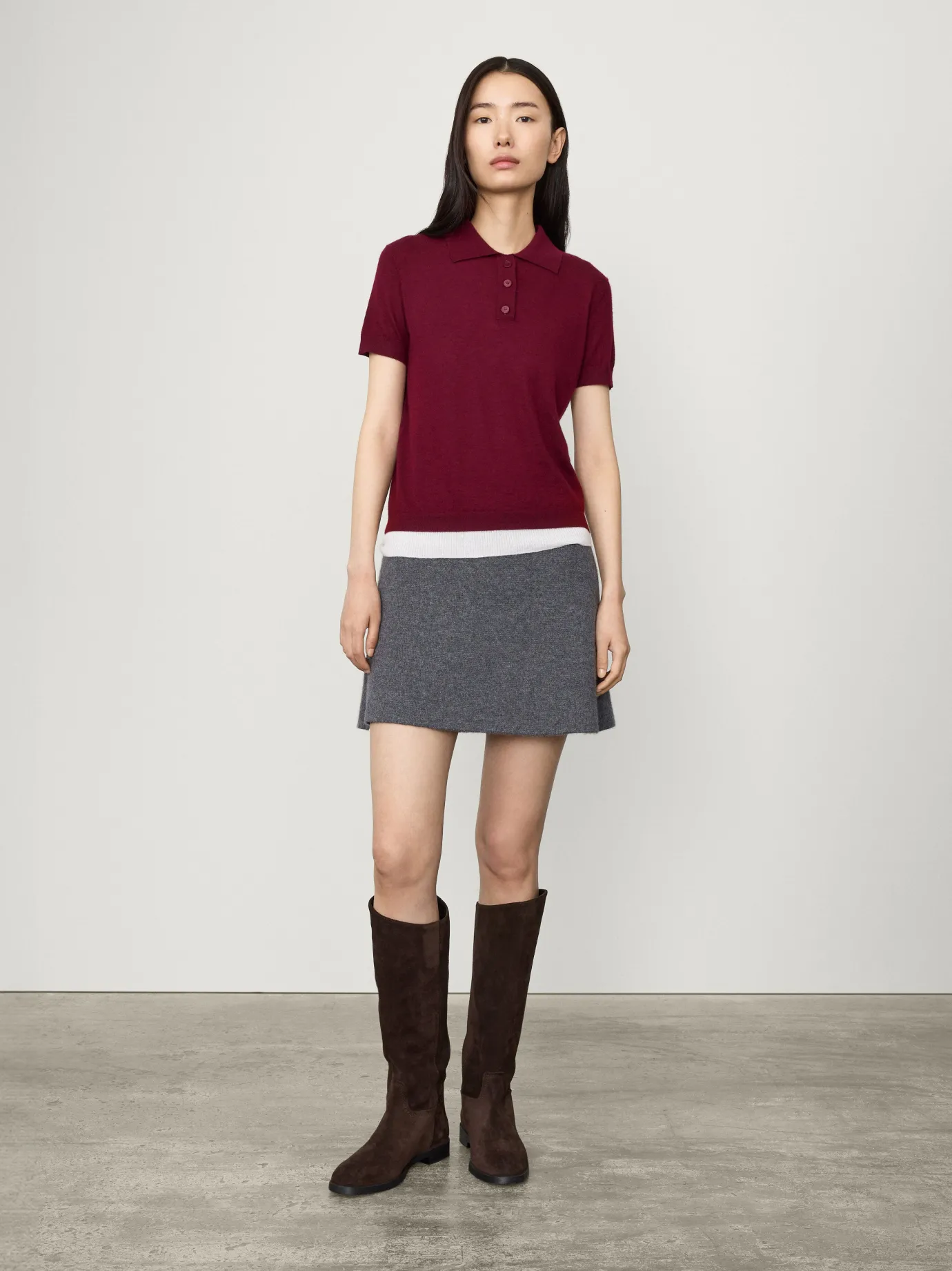 Clearance LISA YANG The Nai T-shirt Burgundy