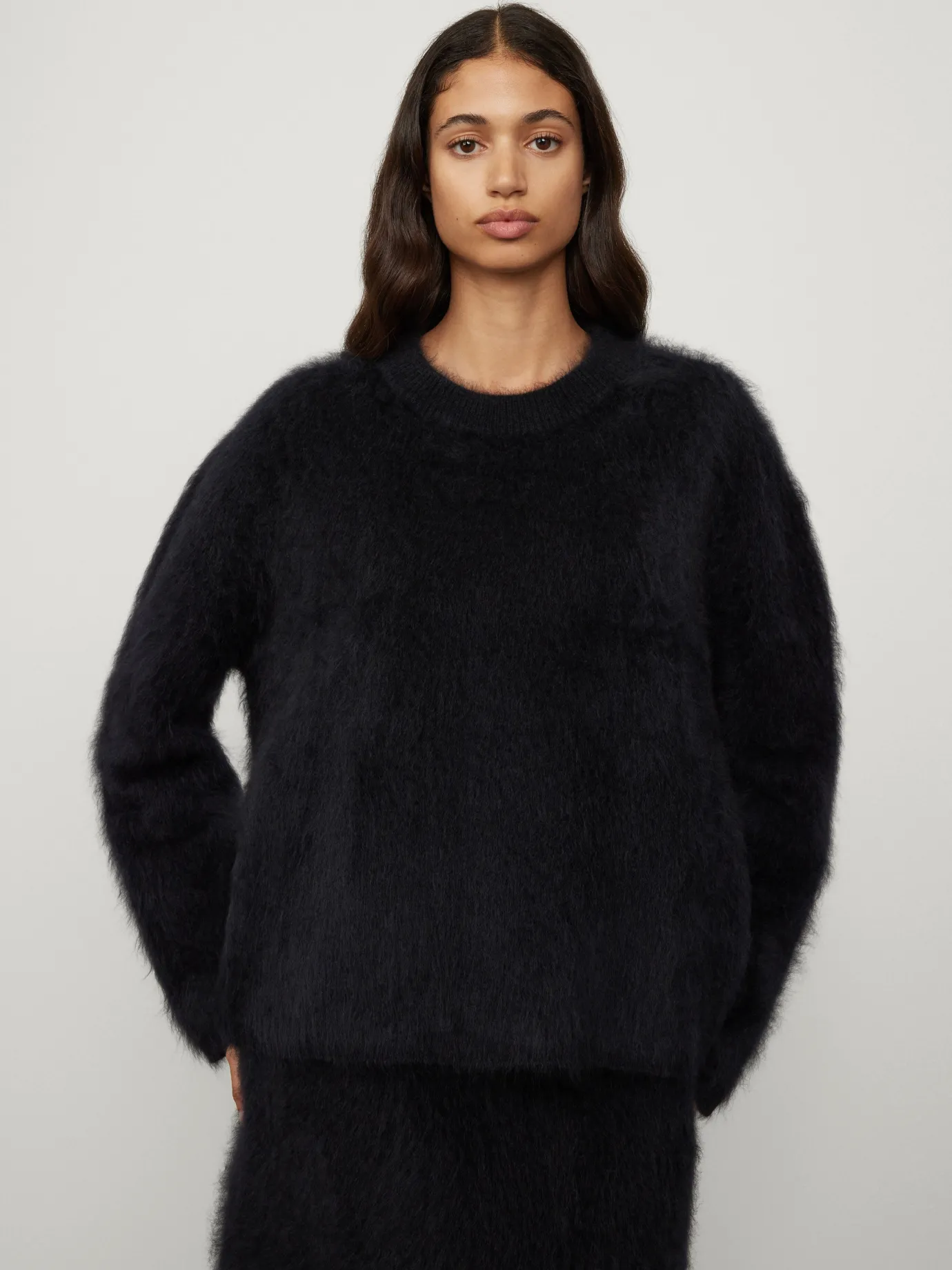 Best Sale LISA YANG The Natalia Sweater BlackBrushed