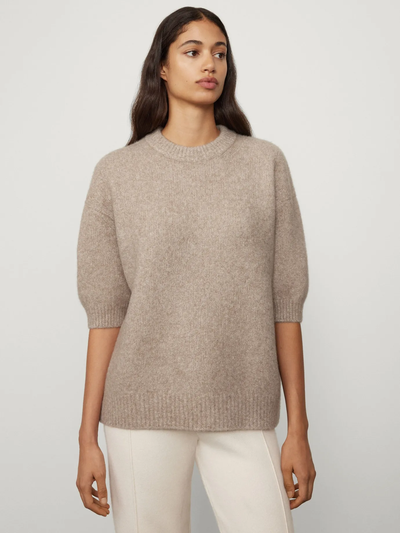 Flash Sale LISA YANG The Ninni Sweater SpeckledSandBouclé