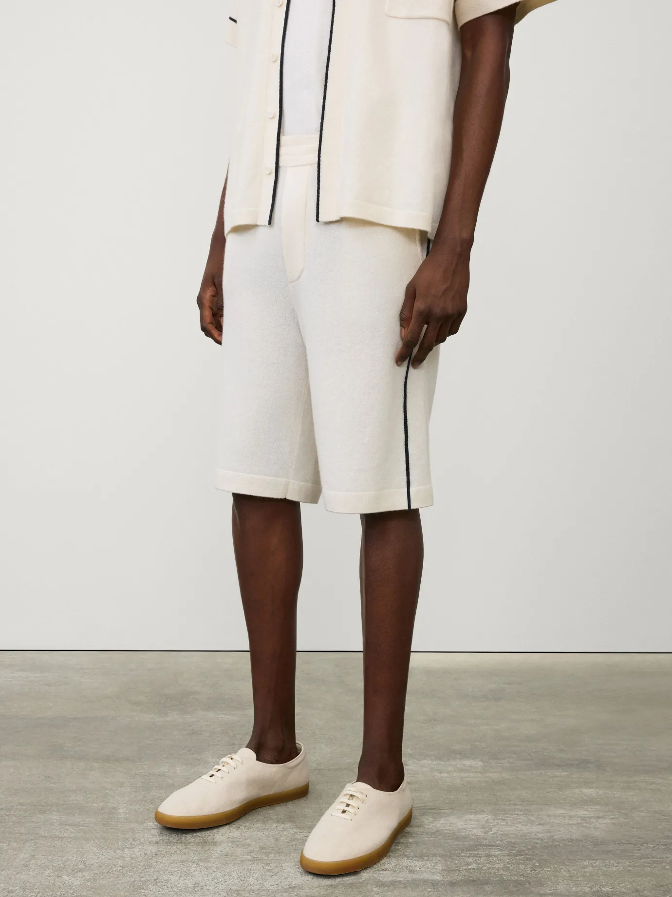 New LISA YANG The Ollie Shorts Cream/Ink