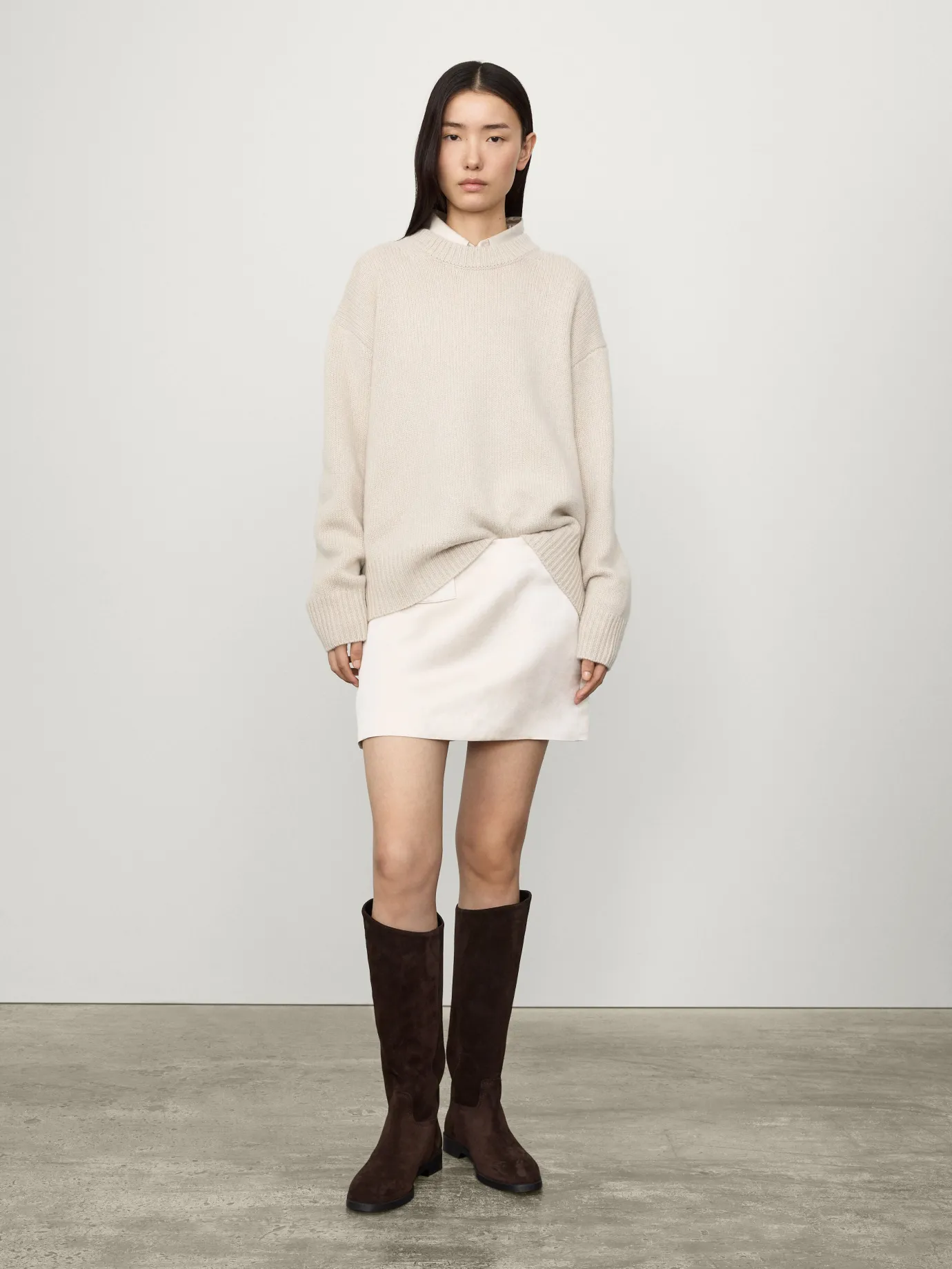 Shop LISA YANG The Renske Sweater Oyster