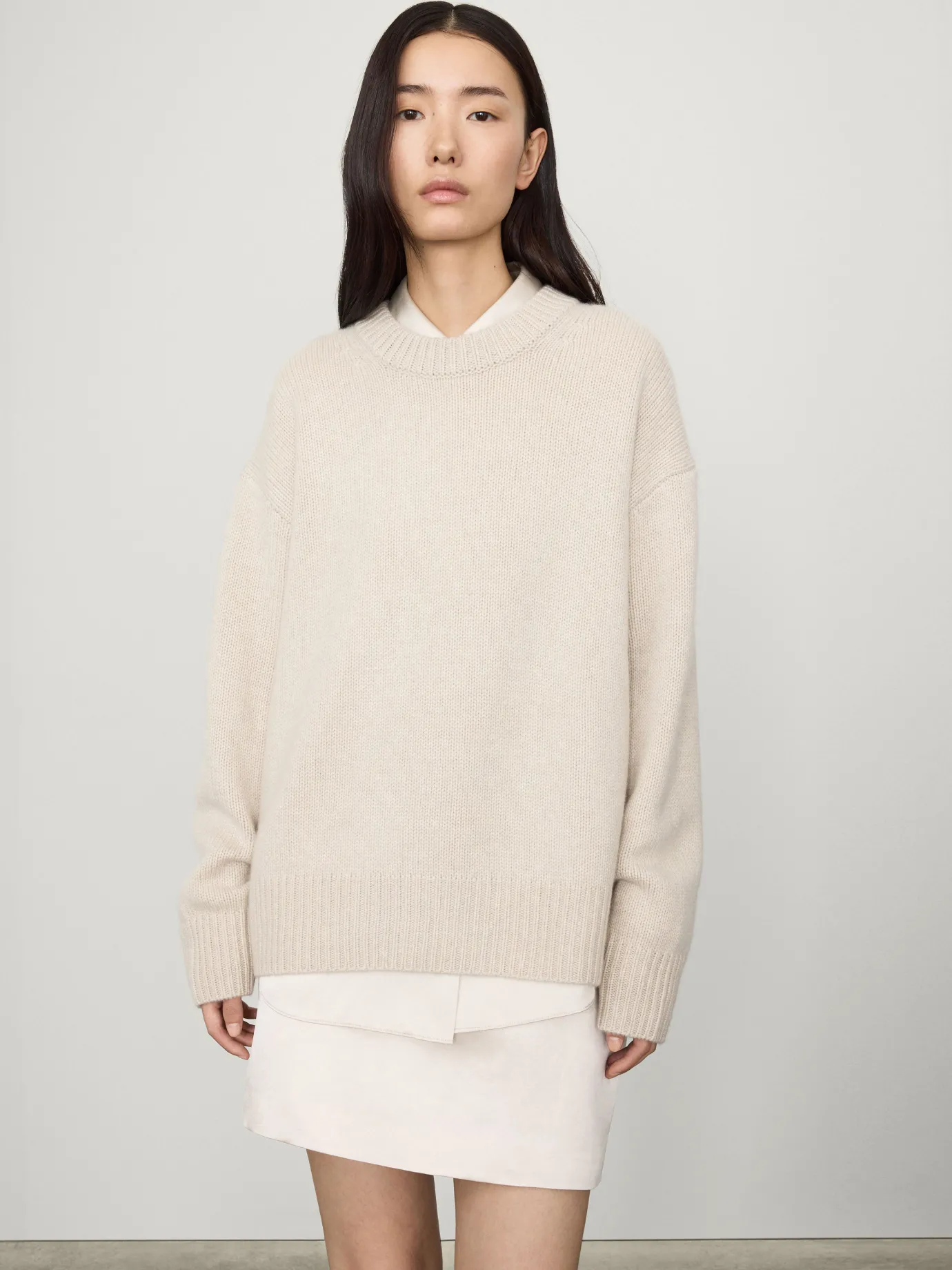 Shop LISA YANG The Renske Sweater Oyster