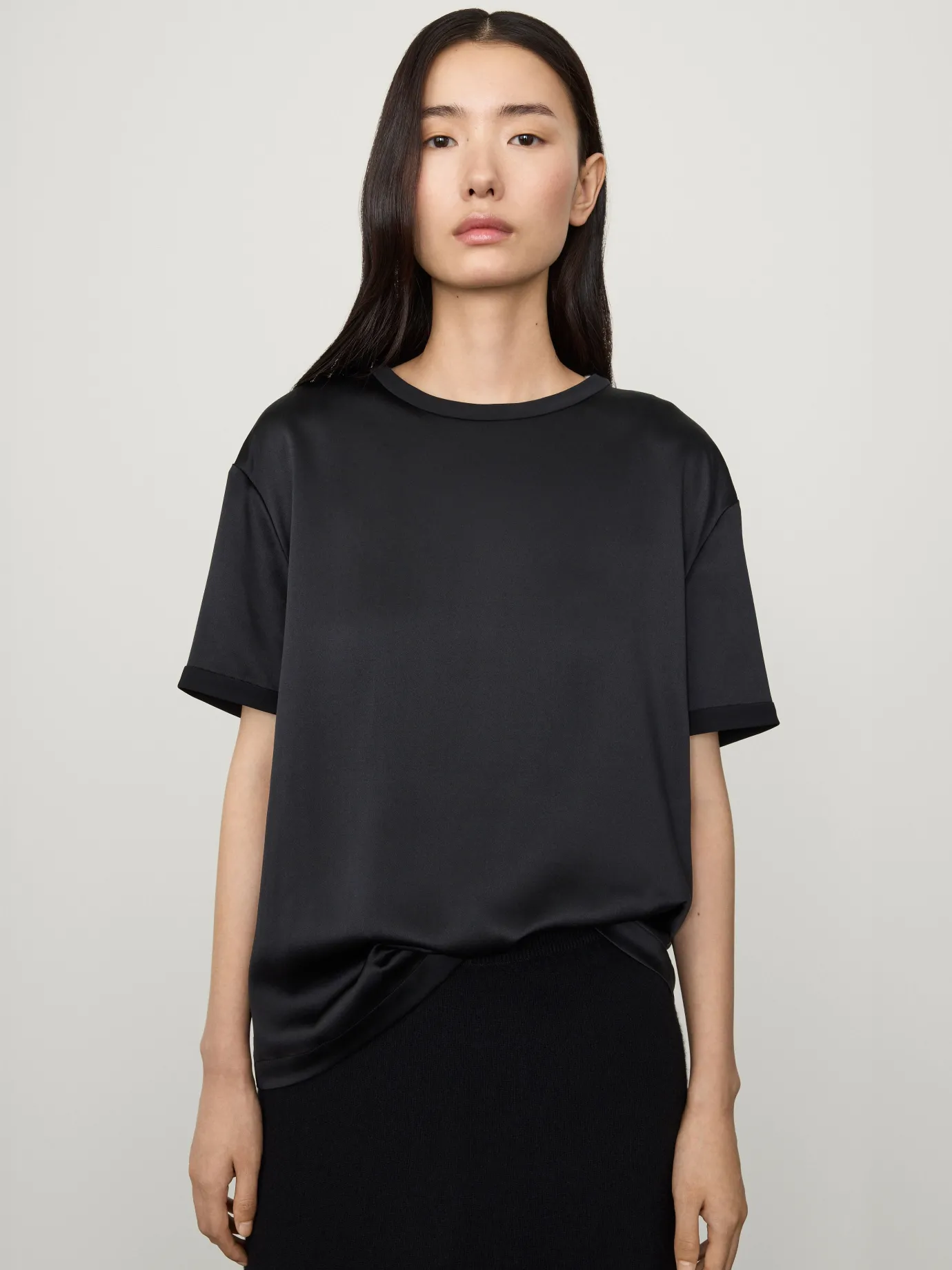 Sale LISA YANG The Round Neck T-Shirt Midnight