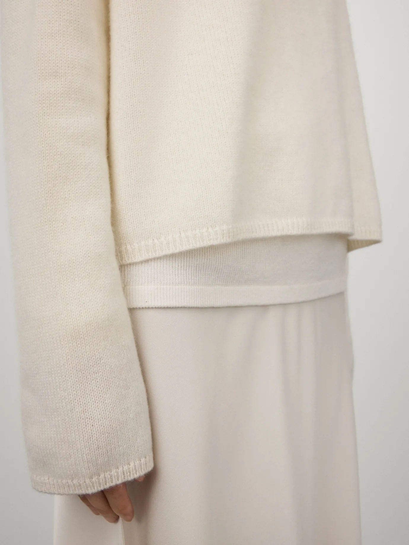 Online LISA YANG The Sandy Sweater | Mock neck cashmere sweater Cream