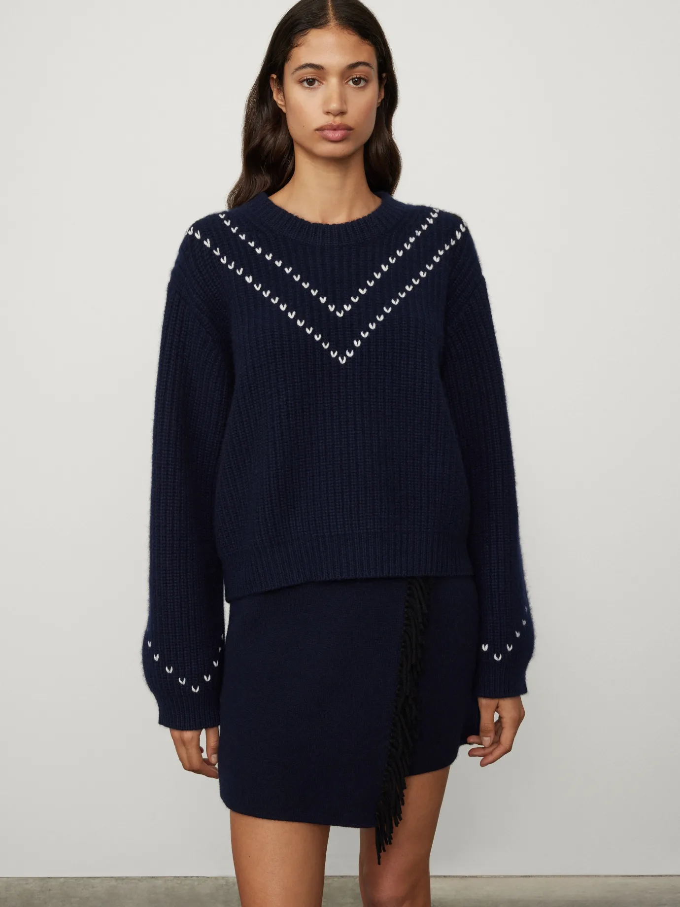 Outlet LISA YANG The Thelma Sweater Navy
