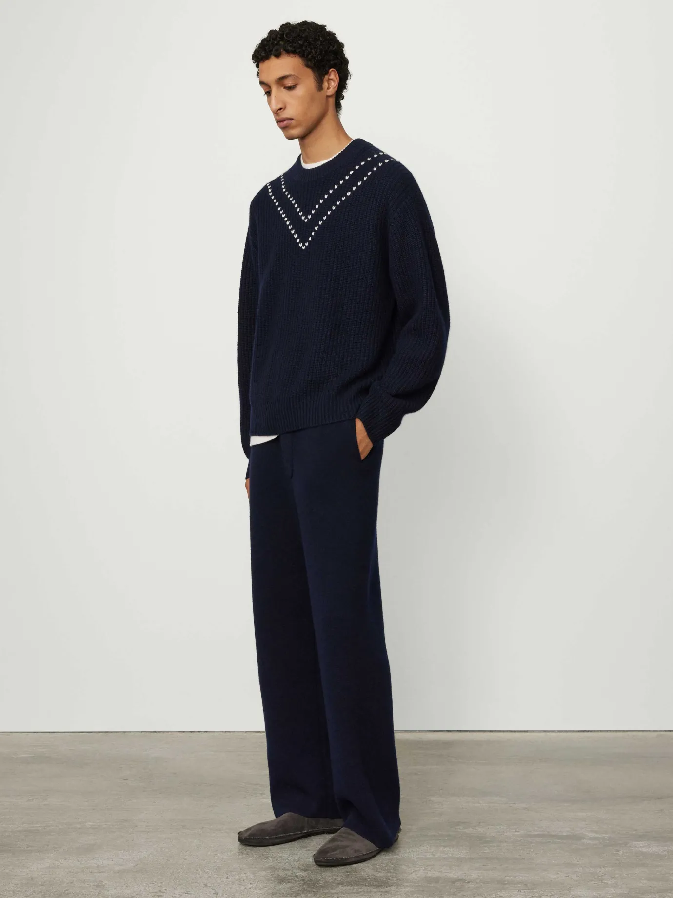 Sale LISA YANG The Vilhelm Sweater Navy