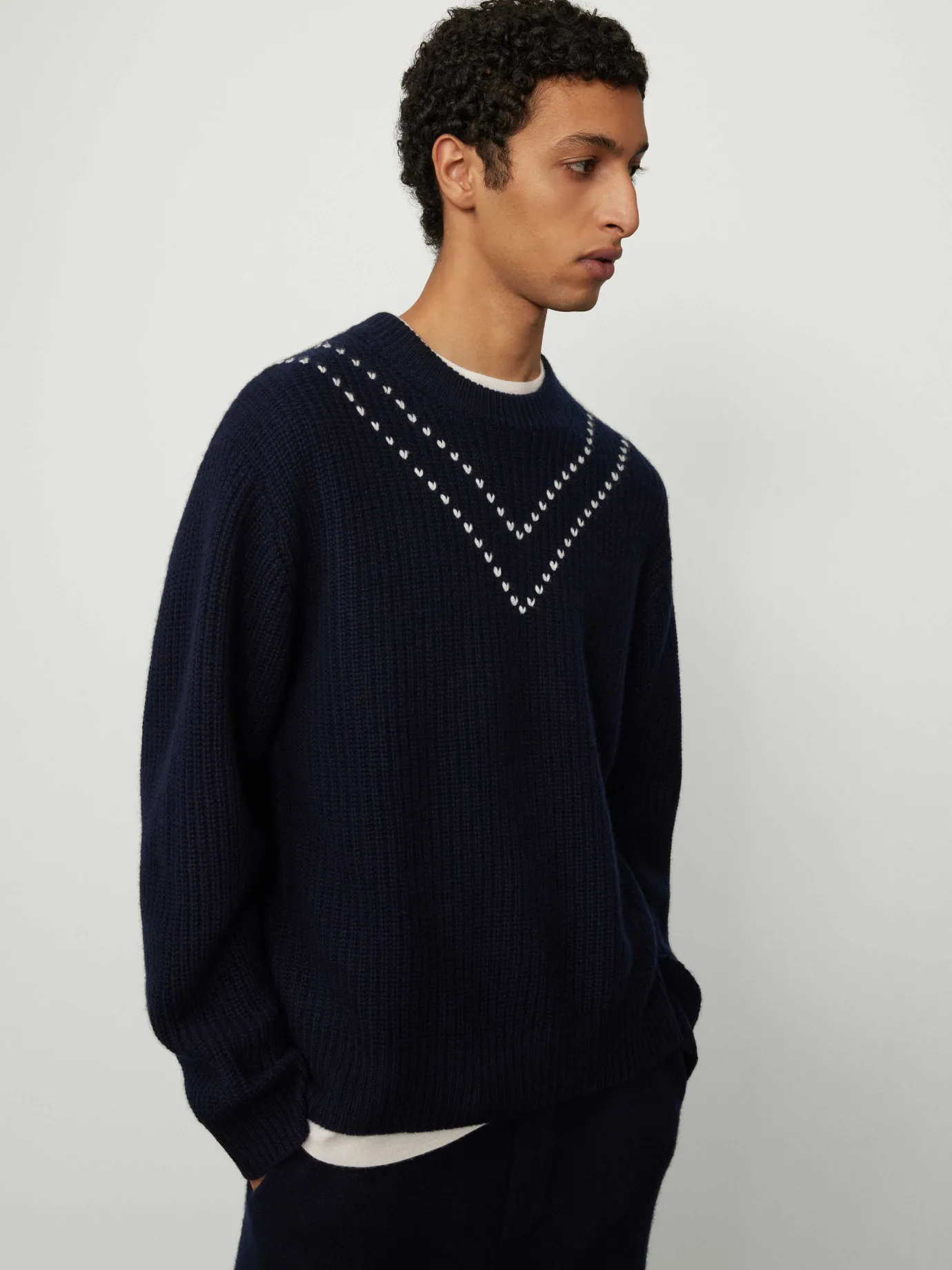 Sale LISA YANG The Vilhelm Sweater Navy