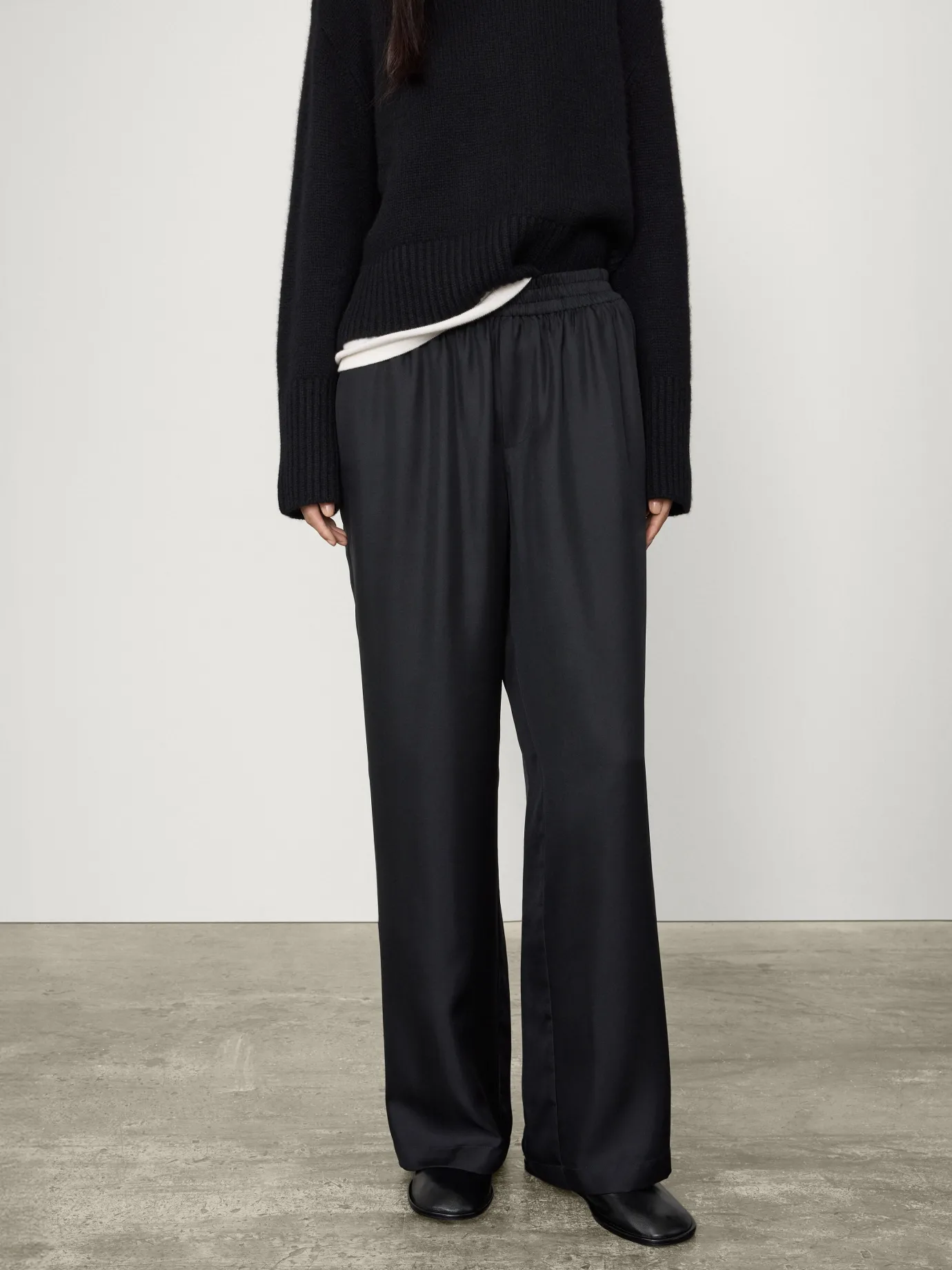 Outlet LISA YANG The Wide Leg Trousers Midnight